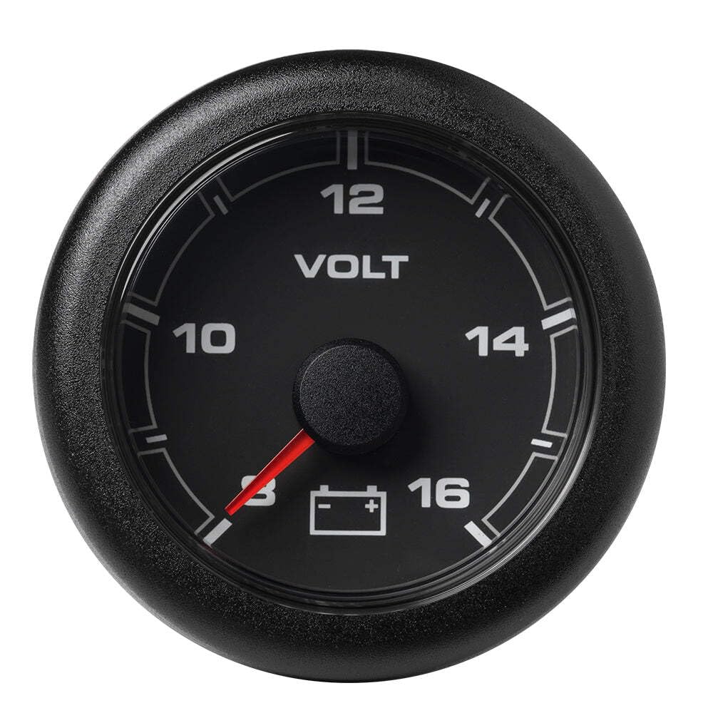 Veratron 52Mm (2-1/16'') Oceanlink Battery Voltage Gauge - 8 To 16 V - Black Dial &Amp; Bezel,WBEEAB07Q2DS1S1