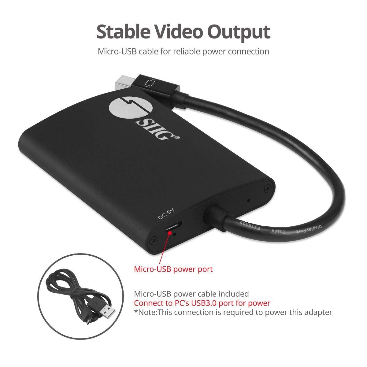 Siig 2 Port Mini Displayport 1.2 To 2 Hdmi Mst Hub Video Splitter, Displayport Daisy Chain Monitor, Not For Macos, Taa Compliant