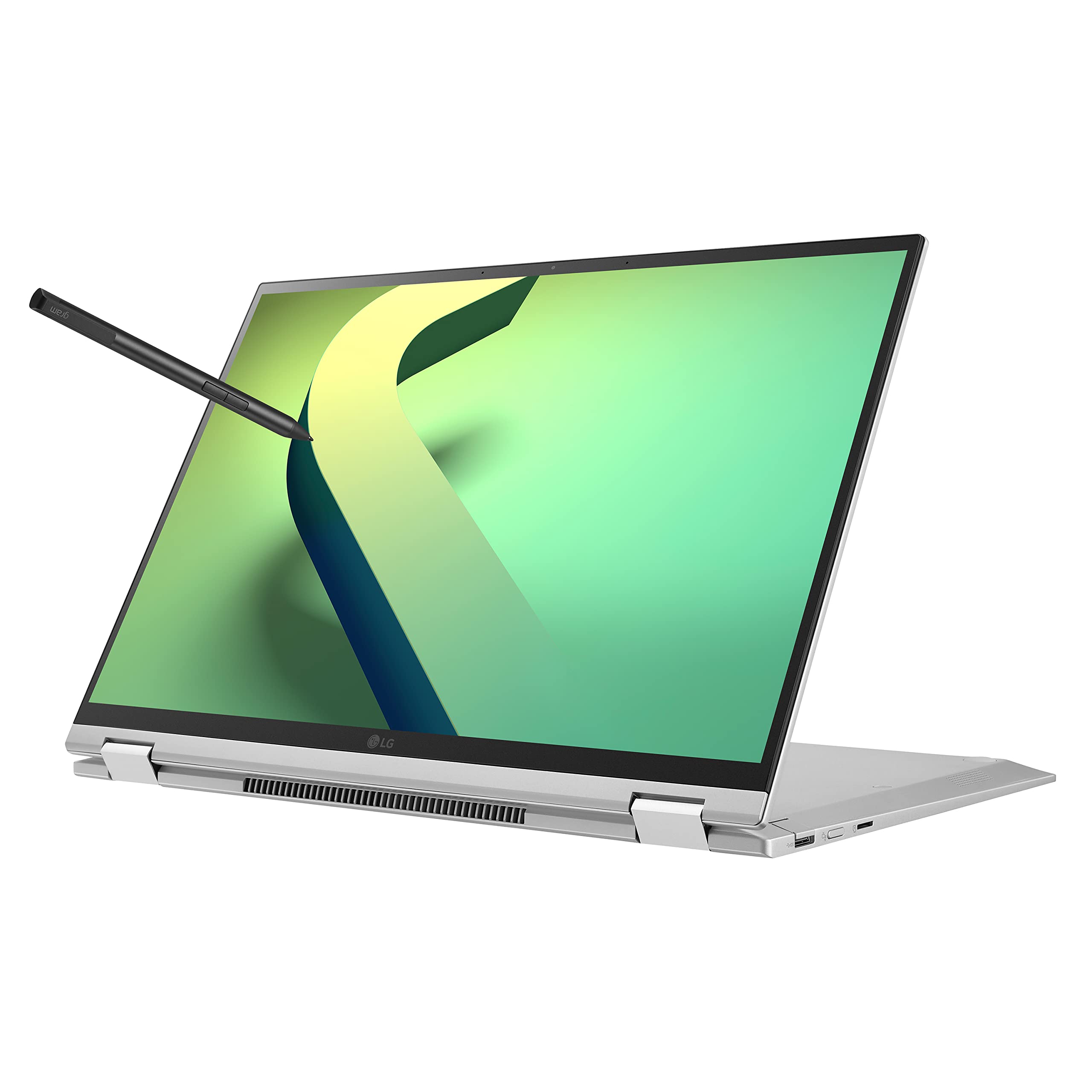 Lg Gram (2022) 16T90Q 2 In 1 Tablet Laptop, 16'' (2560 X 1600) Ips Display, Intel Evo 12Th Gen I7 1260P Processor, 16Gb Lpddr5, 