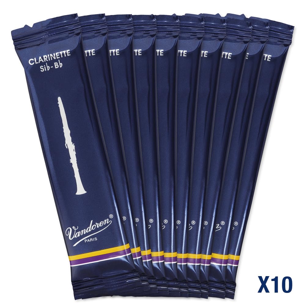 Vandoren Cr105 Bb Clarinet Traditional Reeds Strength 5; Box Of 10