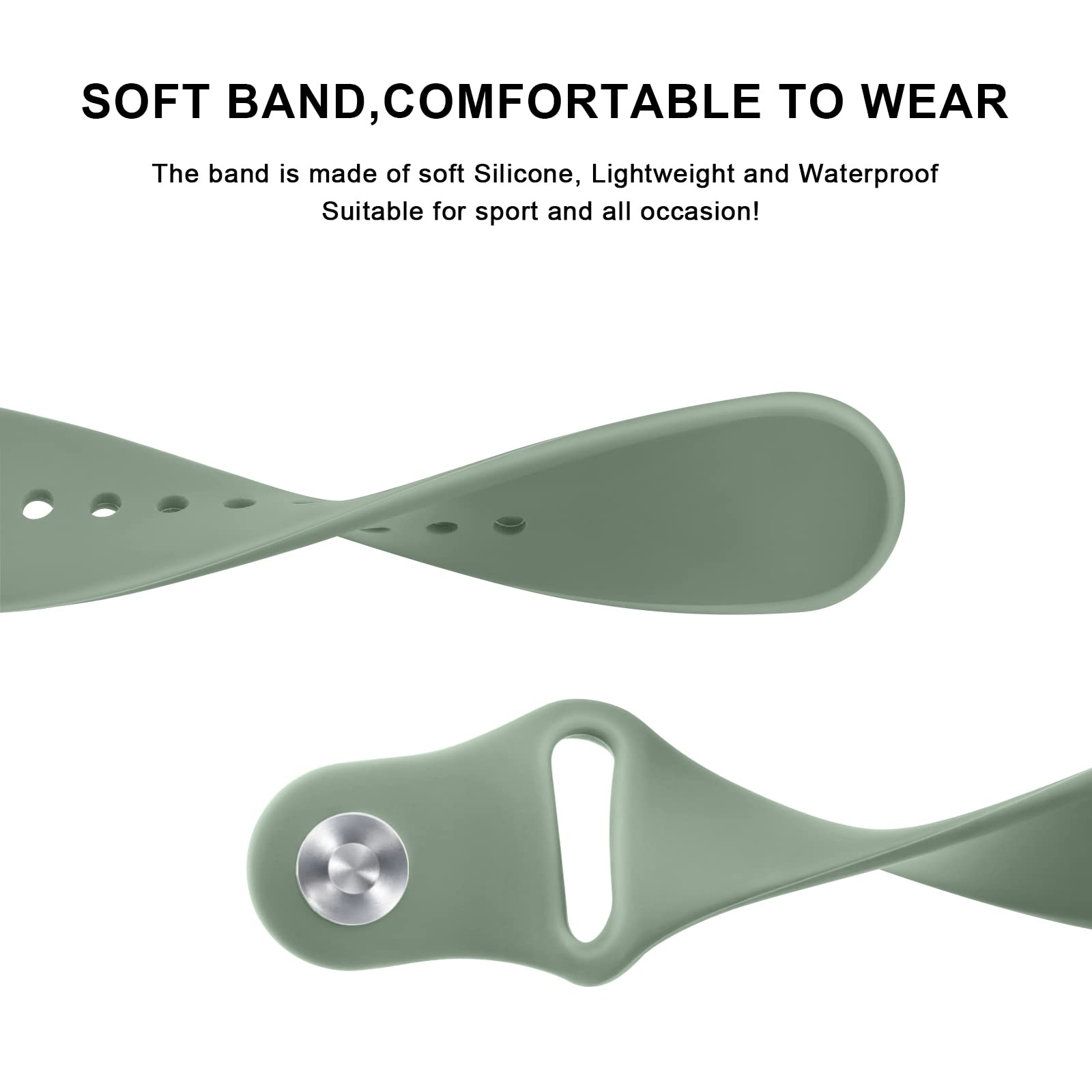 Meliya Bands For Coros Pace 3 / Apex Pro Smart Watch Bands, 22Mm Soft Silicone Sport Strap Replacement Band (Cactus)