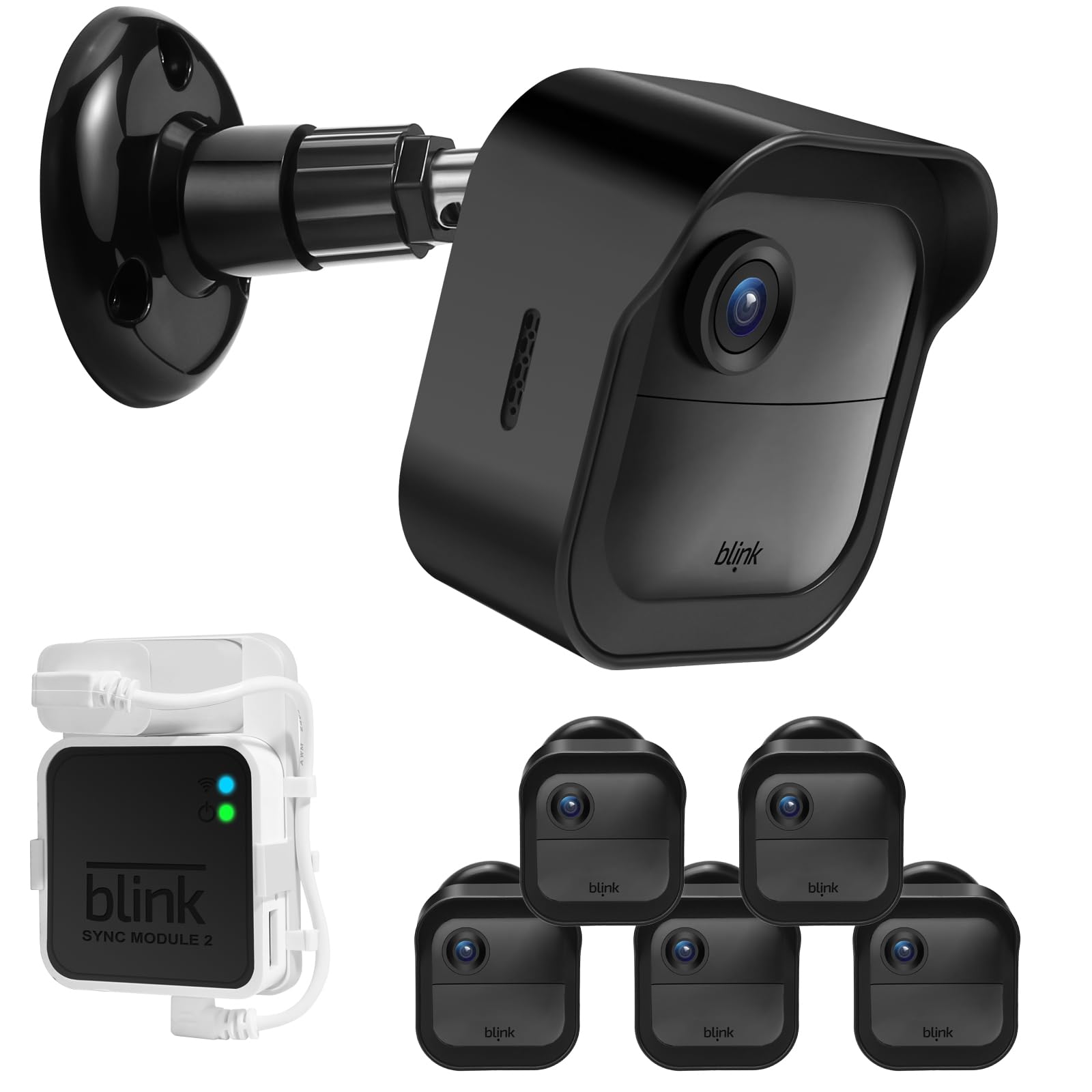 Zortwury Wall Mount For Blink Outdoor 4 (4Th Gen & 3Rd Gen), 5 Pack Weatherproof Protective Housing And 360 Adjustable Mount Wit