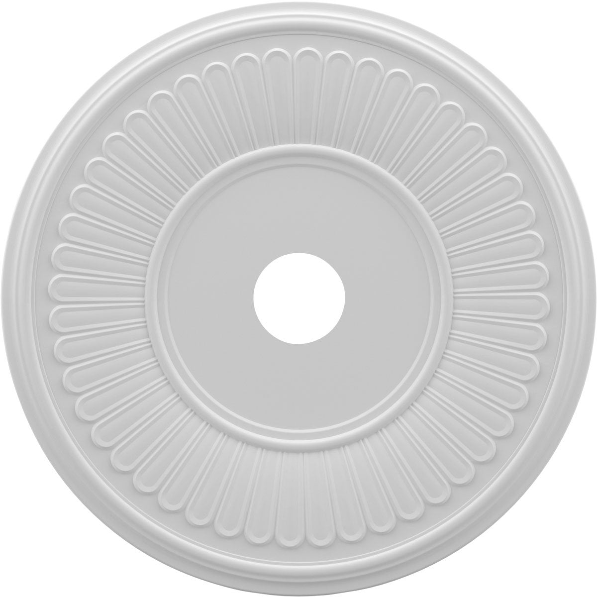 Ekena Millwork Cmp22Be Berkshire Ceiling Medallion, 22''Od, Unfinished