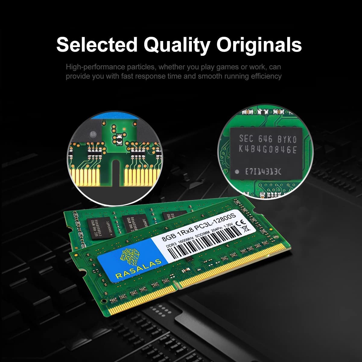 8Gb 1Rx8 Pc3L 12800S Ddr3L 1600Mhz Ddr3 Ram Sodimm 1.35V Cl11 204 Pin Pc3 12800 Memory Upgrade Ram For Laptop