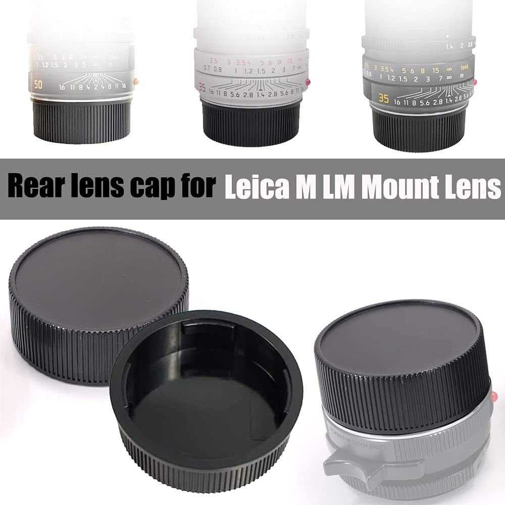 Rear Lens Cap And Front Body Cap For Leica M8 M9 M10 M11 Camera W/M Lm Mount Lens (2 Sets)
