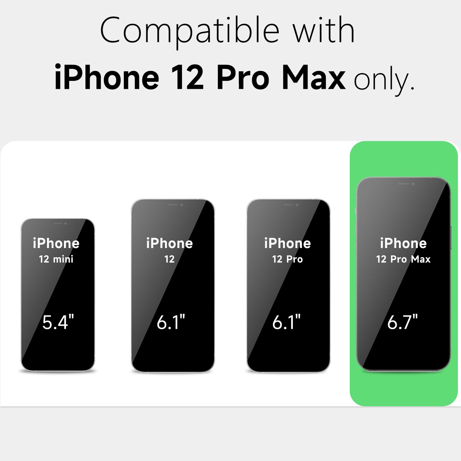 Loeoel For Iphone 12 Pro Max Case Clear, Transparent Hybrid 12 Pro Max Phone Case [Hard Plastic & Soft Silicone Bumper] Acrylic