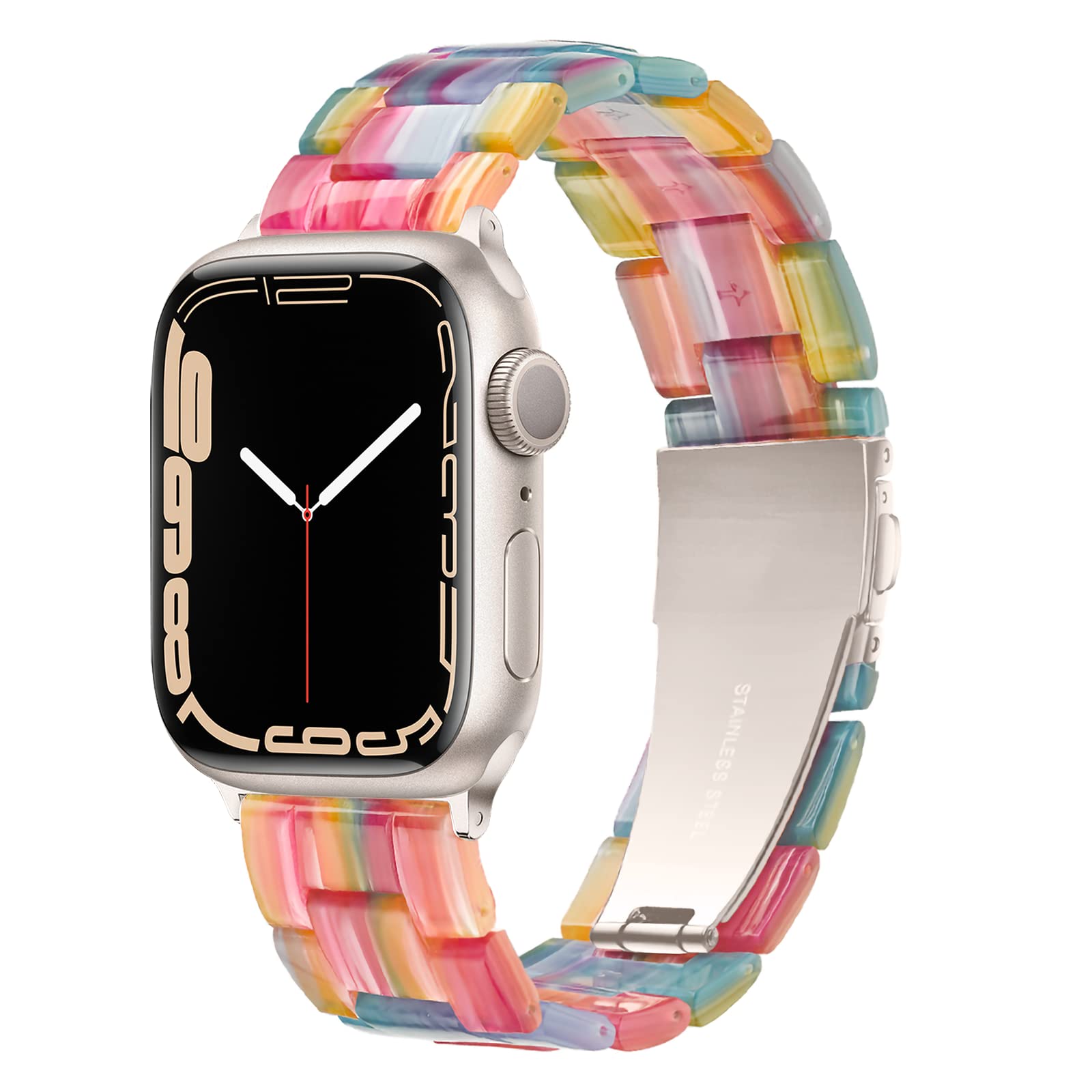 Light Apple Watch Band Apple Watch Bands For Women Men Compatible With Apple Watch Series 10 9 Se 8 7 6 5 4 3 2 1 Iwatch Bands,