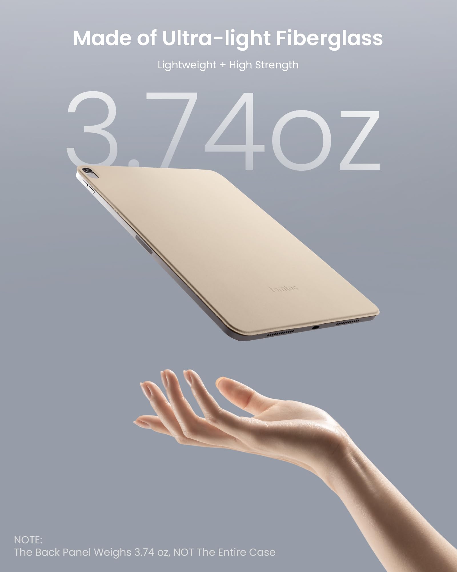 Tomtoc Ipad Pro Detachable Folio Case For 2024 New 11 Inch Ipad Air M2 Only, Separable Slim Protective Panel & 4 Modes With Ultra Light Fiberglass Material, Support Apple Pencil Pro & Auto Wake/Sleep