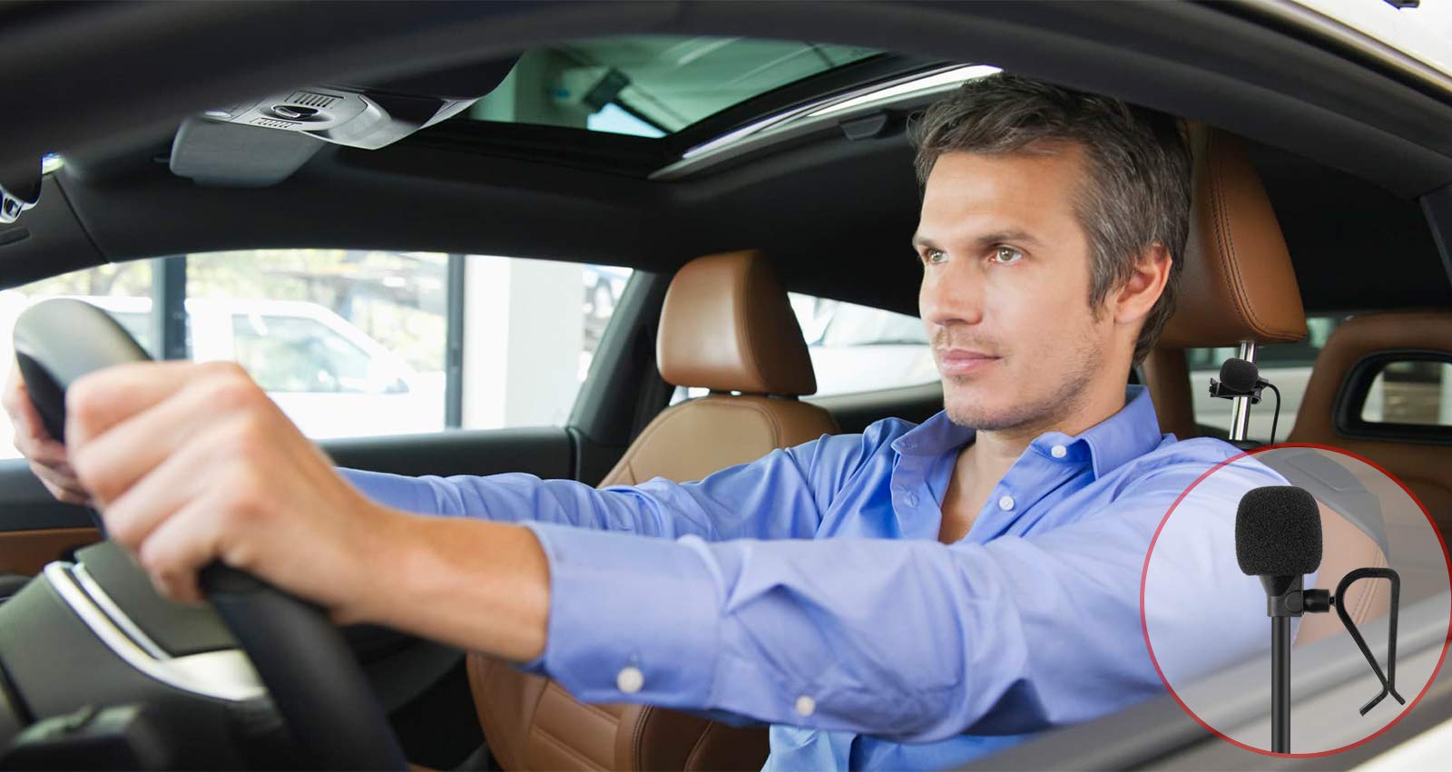 Weishan Pionee Microphone For Car Radio, 2.5Mm Car External Mic Replacement For Pioneer Vehicle Enabled Stereo Radio Gps Dvd Hea