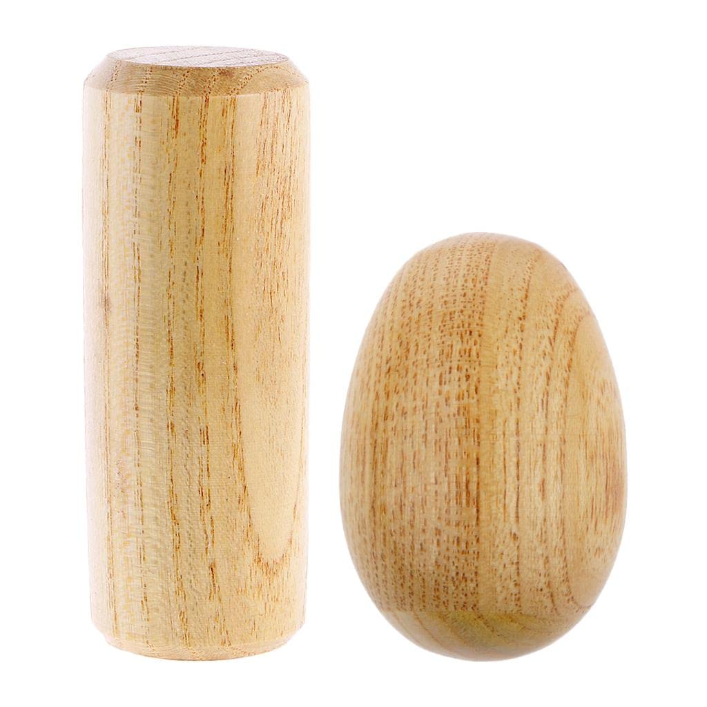 SECRET DESIRE Drum Kit Percussion Round Wooden Sand Shaker+Sand Egg Maracas Kids Music Toy