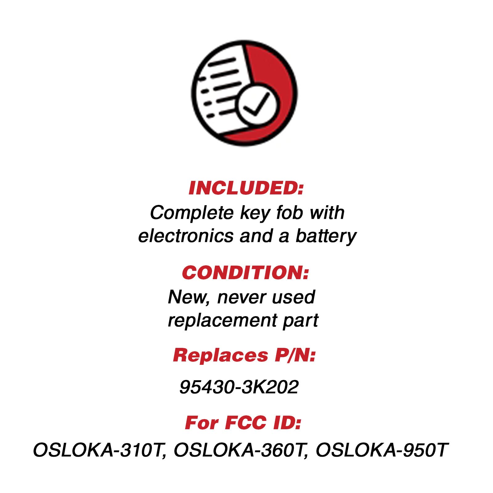 Keylessoption Keyless Entry Remote Control Car Key Fob Replacement For Elantra Osloka 360T (Pack Of 2)