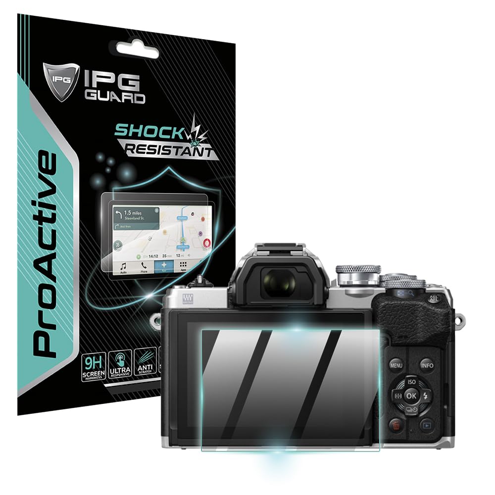 IPG ProActive made for Olympus OM-1 Mark II / OM-D E-M10 Mark IV Camera Display (2 Units) 9H Hardness Screen Protector Nano Cera