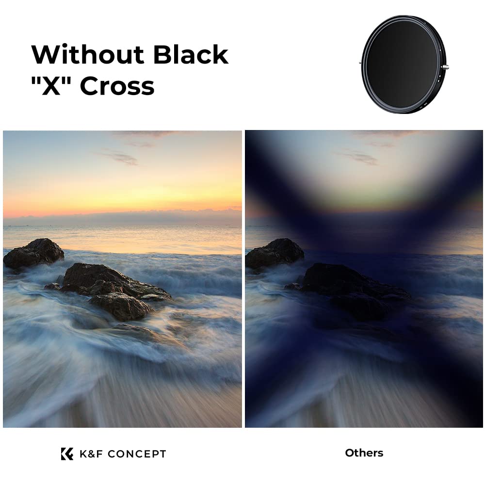K&F Concept 67Mm Variable Fader Nd2 Nd32 Nd Filter And Cpl Circular Polarizing Filter 2 In 1 For Camera Lens No X Spot Waterproof Scratch Resistant (Nano X Series)
