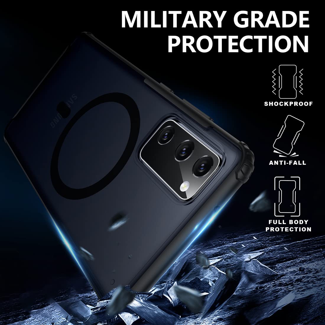 Tianniuke Magnetic Case For Samsung Galaxy S20 Fe 5G, Translucent Matte Anti Fingerprint,Compatible With Magsafe,Slim Fit Shockp