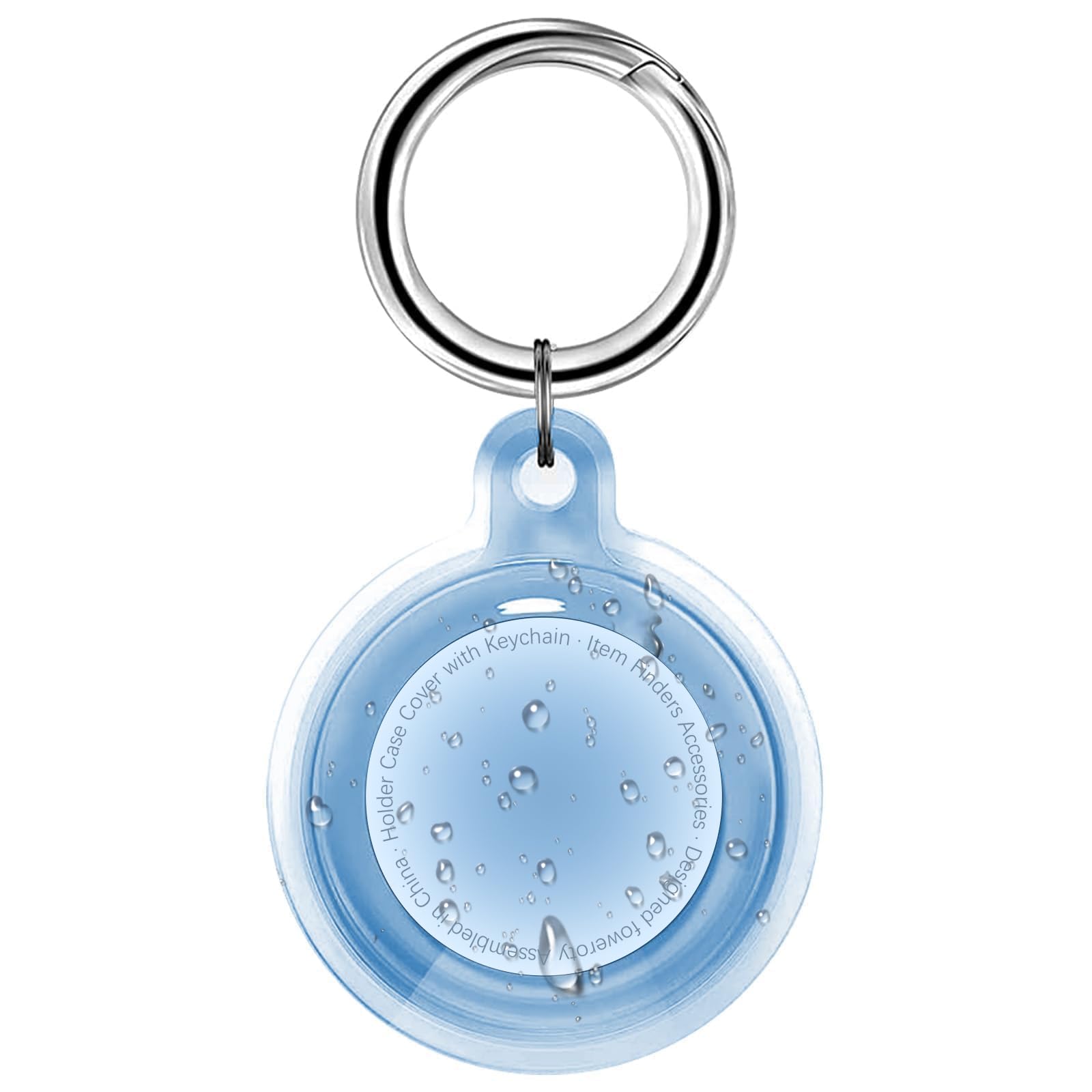 Foweroty IPX8 Waterproof for Airtag Holder, for Apple for Airtags with Keychain, for Air Tag Case for Luggage, Dog Collar, Keys,