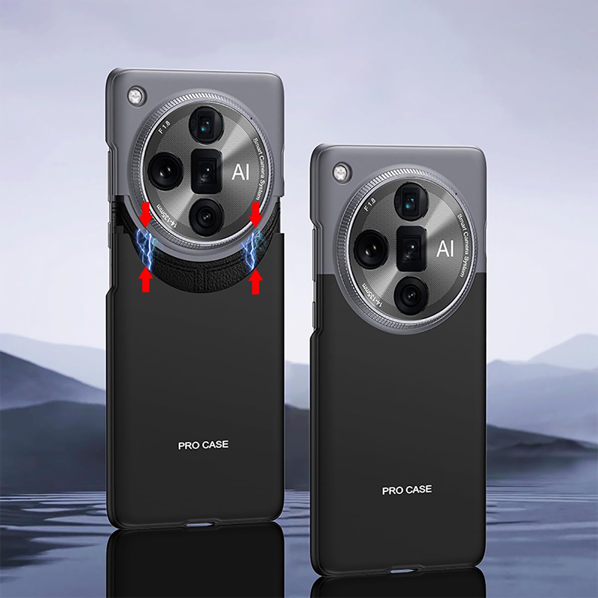 Coque Case Find X7 Ultra Phone Protective Cover Slim, Master Of Color Collision,Anti Drop, 360 Full Coverage,Wireless Charging C