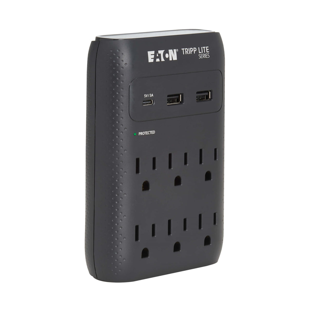 Eaton Tripp Lite Sk60Cb Wall Surge Protector Power Strip & Usb Wall Charger, 6 Outlet Extender, 1 Usb C + 2 Usb Ports, 1080 Joul