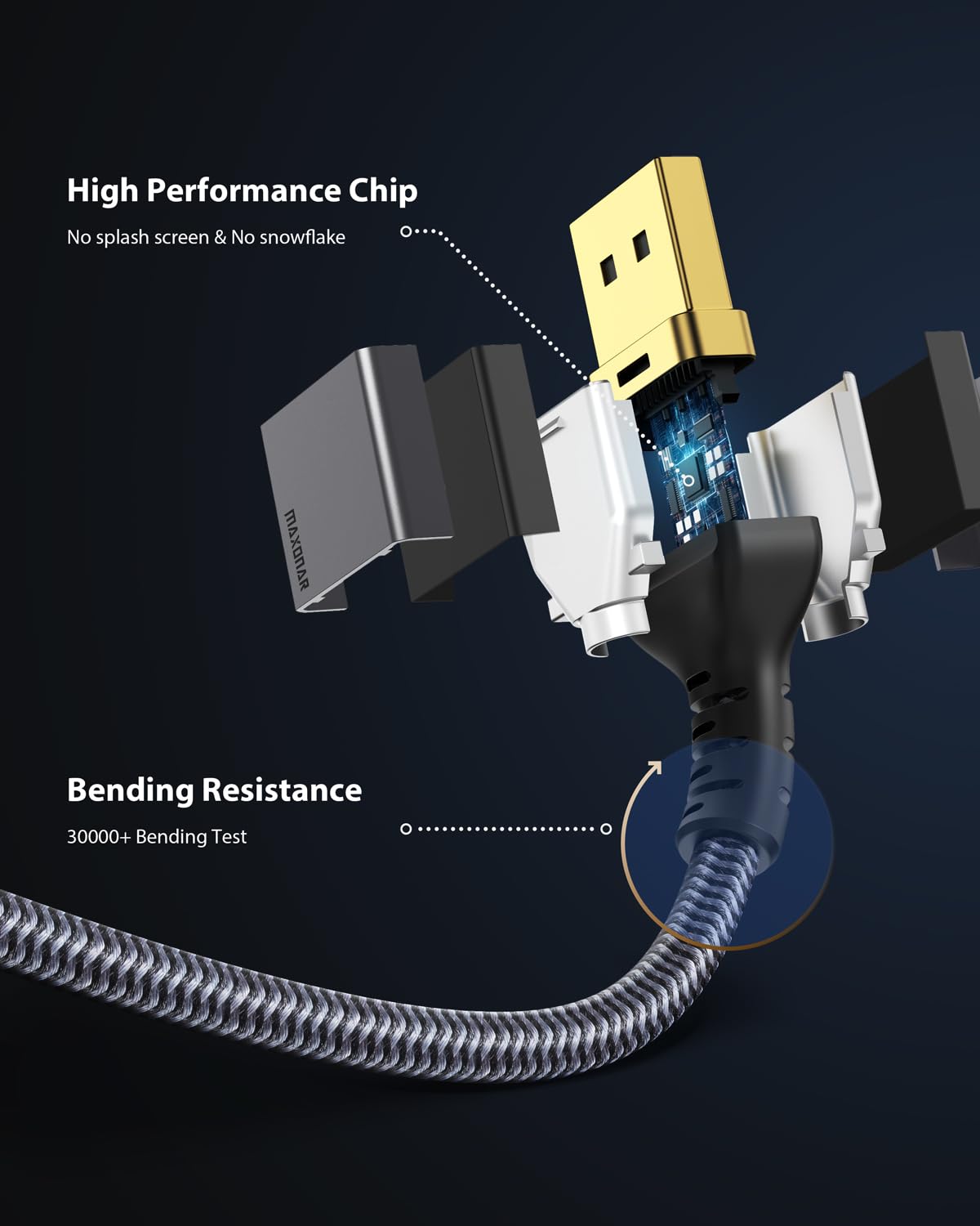 Maxonar Usb C To Displayport, 8K 60Hz Type C To Dp Cable 10Ft/3M (4K 60Hz 144Hz 120Hz 2K 240Hz) 32.4Gbps 1.4 Hbr3 Alt Mode Video