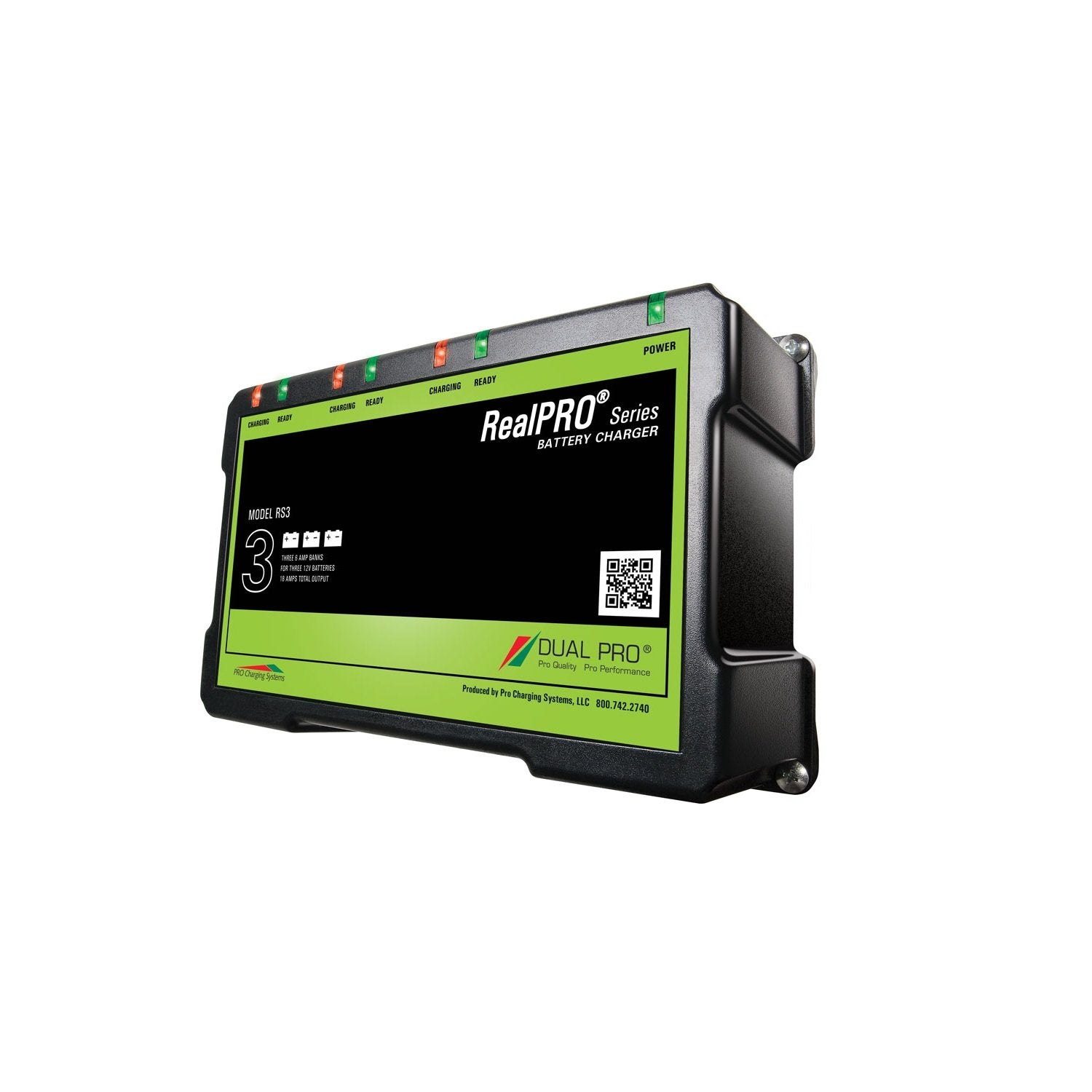 Dual Pro Recreation Series Triple Output Charger Three 6 Amp Bank