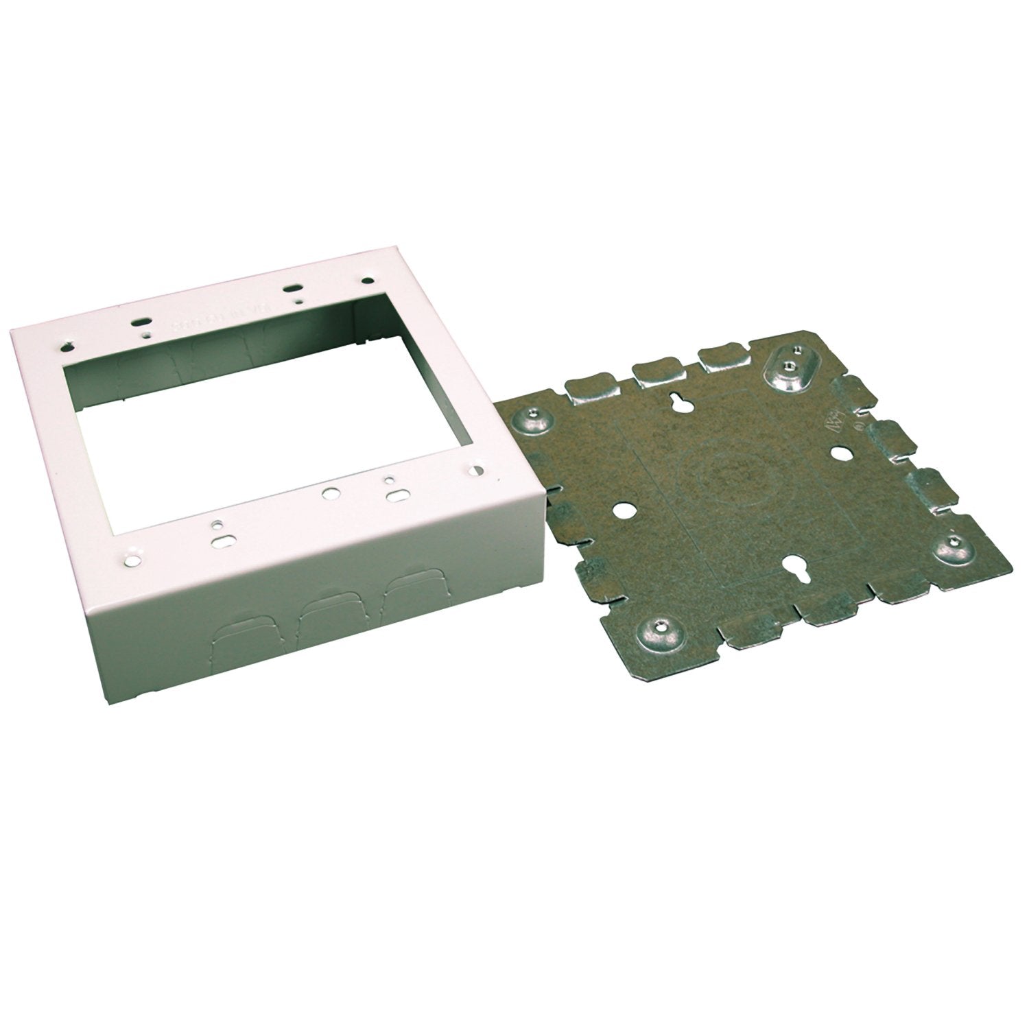 Legrand Wiremold Bw32 Metal Raceway For Extending Power, 700 Series, 2 Gang Deep Outlet Box, 1 3/8'' Deep, White (1 Pack)