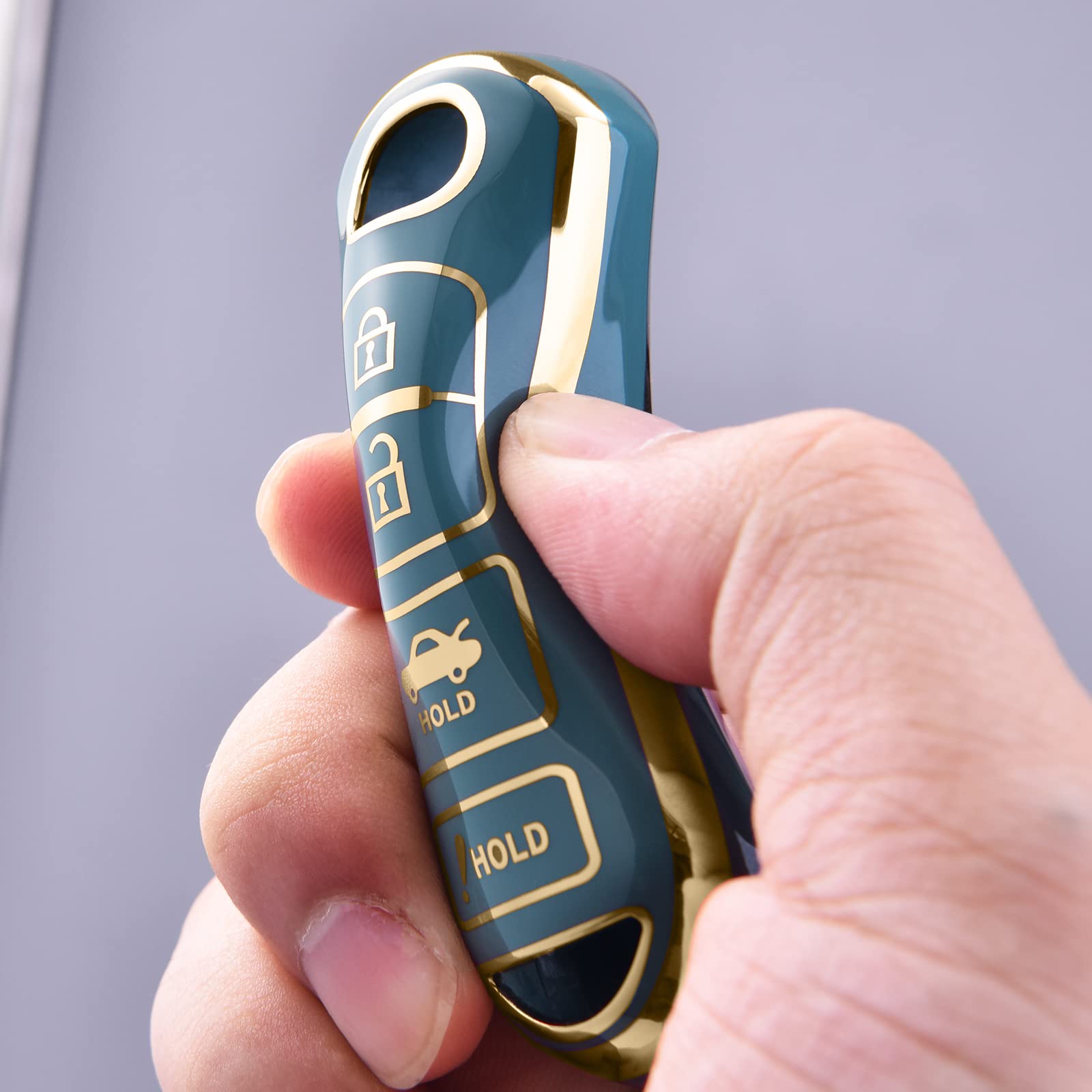 Elohei For Mazda Key Fob Cover Case, Compatible With Mazda 3 6 8 Miata Mx5 Cx3 Cx4 Cx5 Cx7 Cx9 Premium Soft Tpu 360 Degree Full