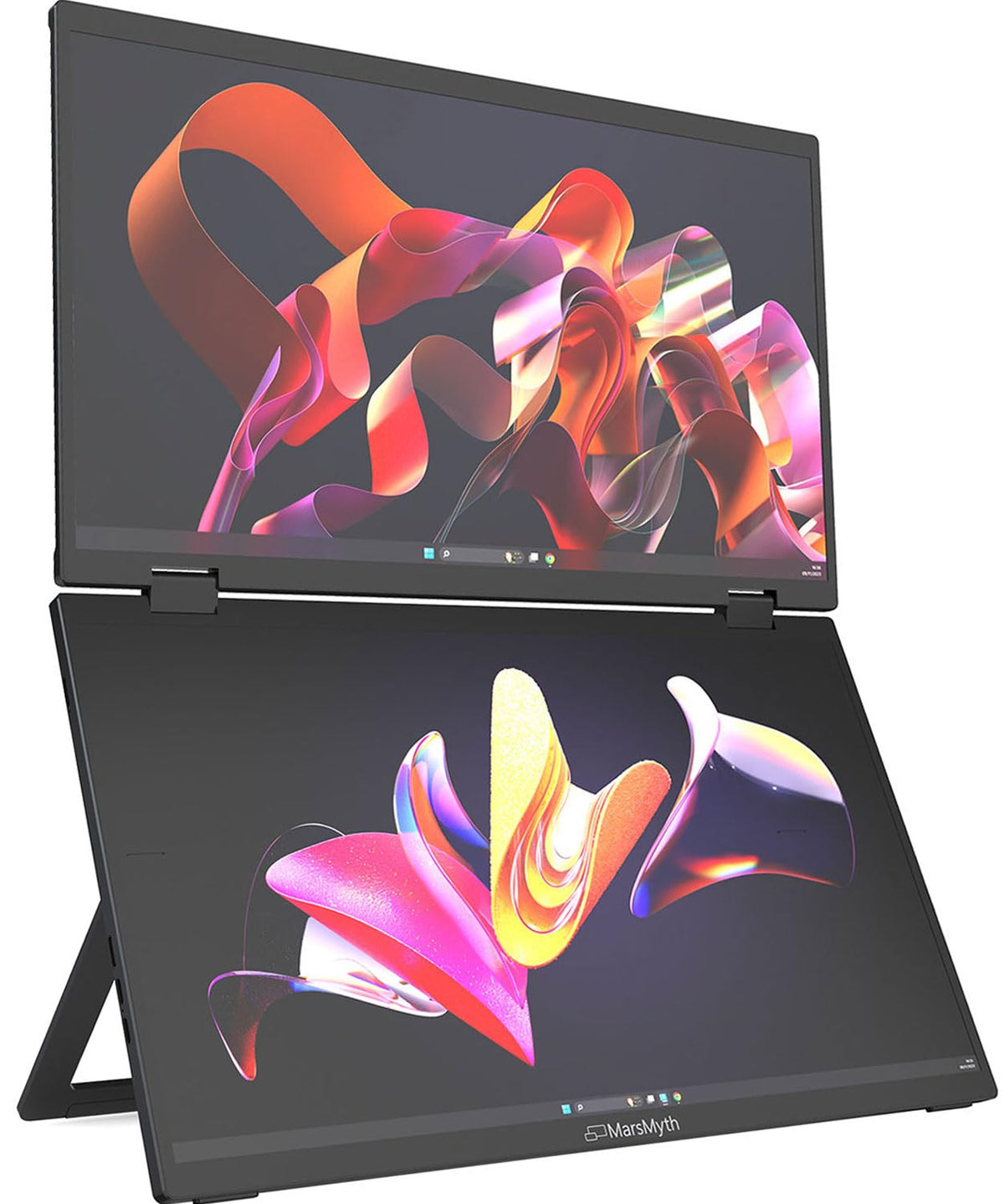 Marsmyth 15.6 Inch Laptop Screen Extender   Ips Display (1080P)   Ultra Slim Desgin/Wide Viewing Angle/Adjustable Stand   Built 