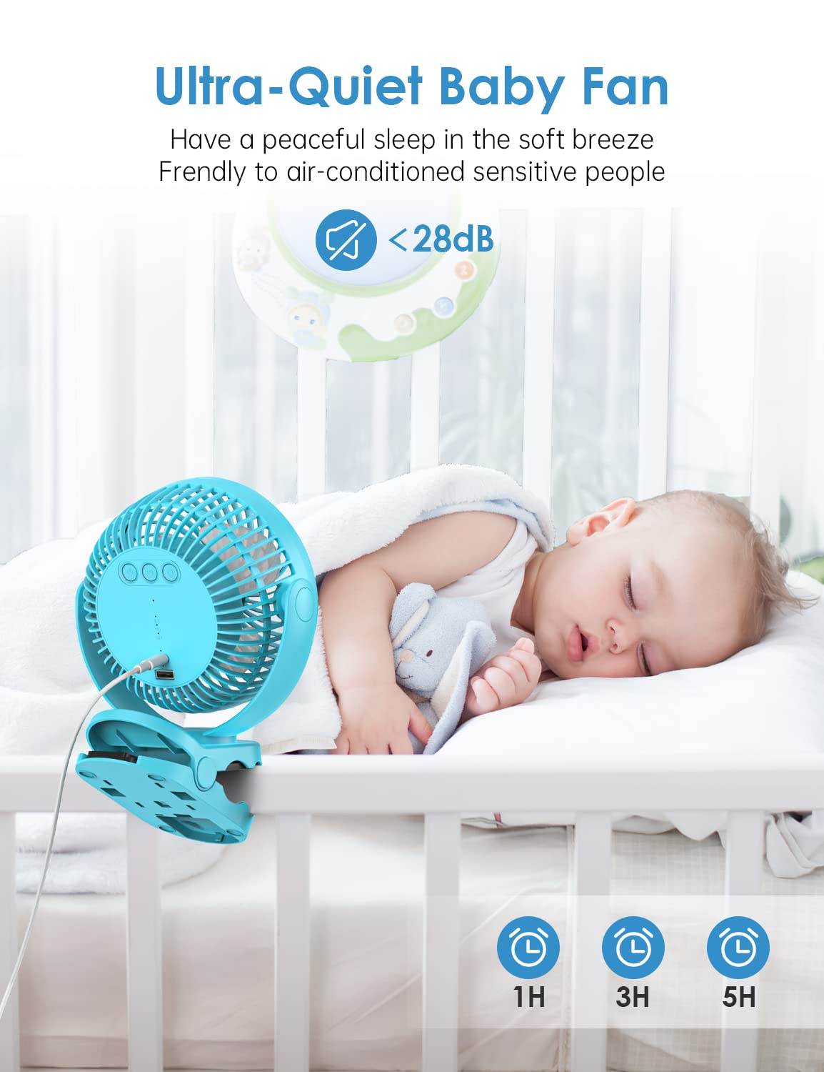 Camping Fan With Remote Control - 12000Mah Rechargeable Battery Powered Fan, Camping Fans For Tents With Led Light & Hanging Hoo