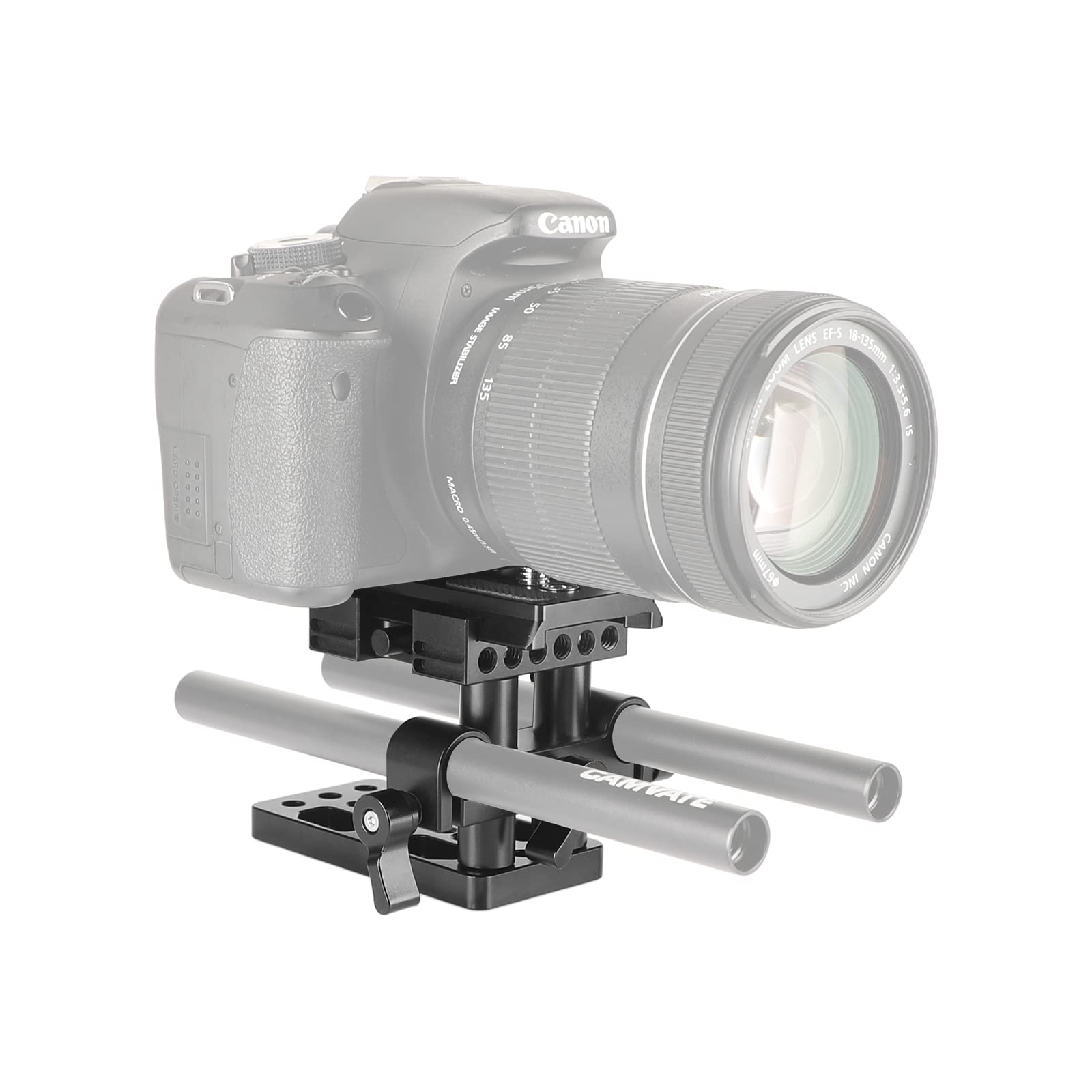 Camvate Quick Release Mount Base Qr Plate For Manfrotto 501/504/ 577 Tripod Standard Accessory(Black) - 1437