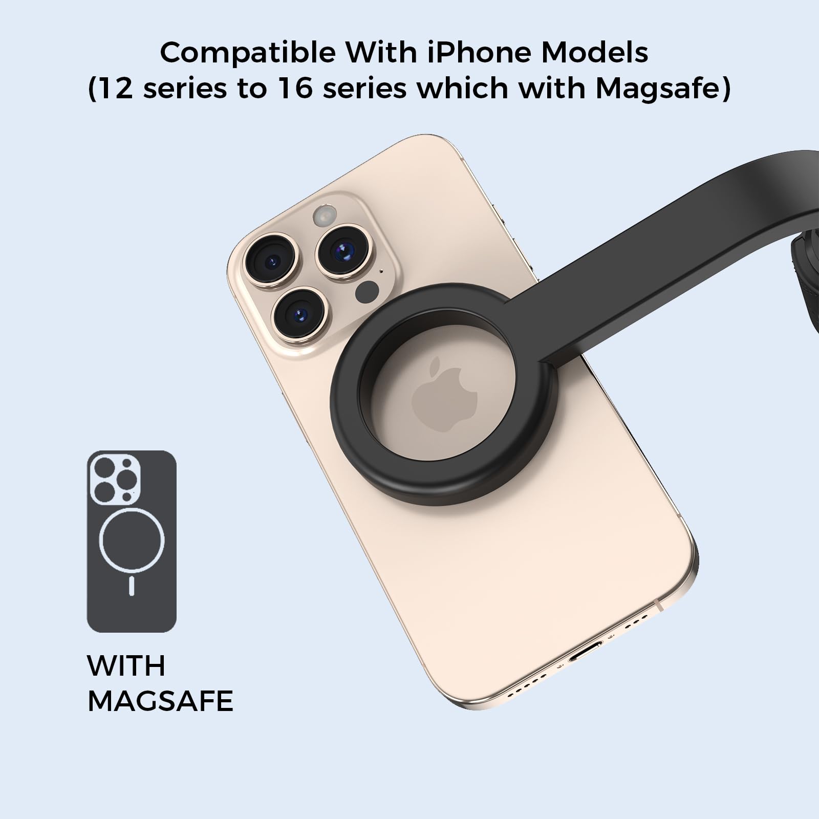 Magnetic Selfie Stick Tripod For Magsafe Iphone, 67'' Cell Phone Tripod Stand With Remote