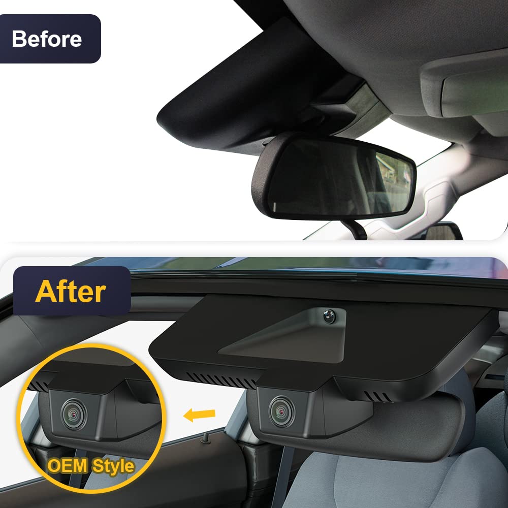 Fitcamx Front 4K+Rear 1080P Dash Cam For 2022 2024 Toyota Tundra & Sequoia 2023 2024 Limited Sr Sr5 Trd Pro Limited Platinum (Ge