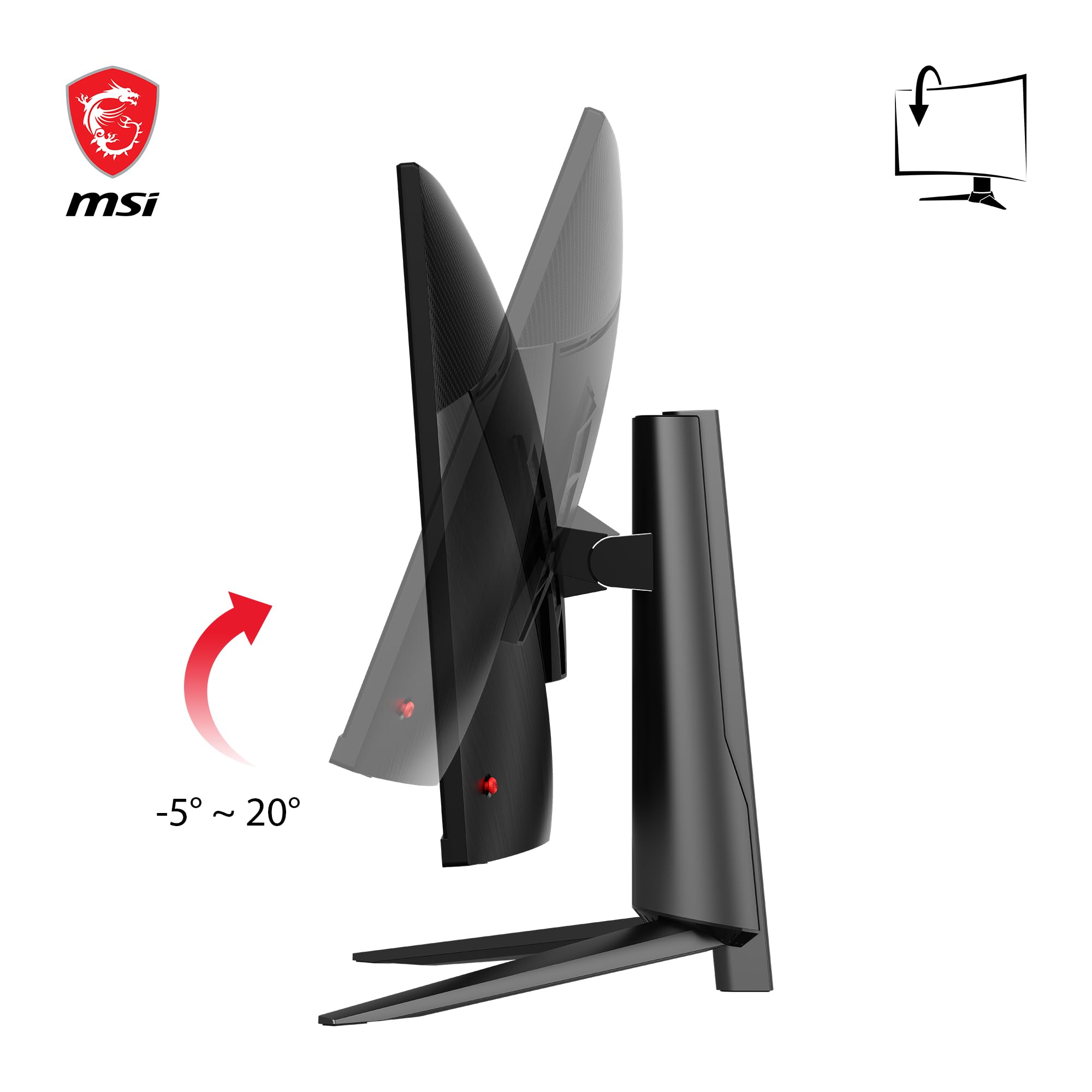 Msi Mag401Qr, 40 Gaming Monitor, 3440 X 1440(Uwqhd), Ips, 155Hz, Freesync Premium, Hdr400, Hdmi, Displayport, Usb C, Tilt,Black
