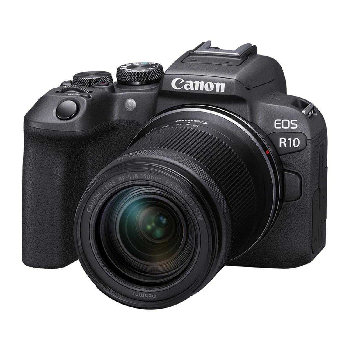 Canon EOS R10 RF S18 150mm F3.5 6.3 is STM Lens Kit, Mirrorless Vlogging Camera, 24.2 MP, 4K Video, DIGIC X Image Processor, High Speed Shooting, Subject Tracking, Compact, for Content Creators Black