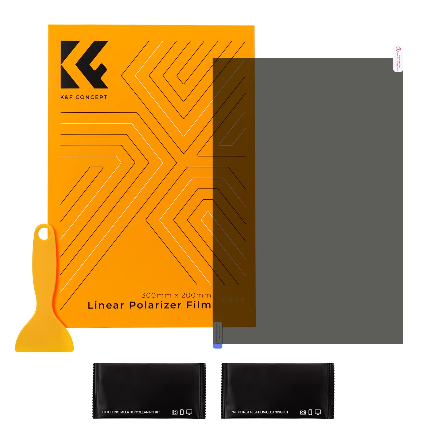 K&F Concept Linear Polarizing Film A4 Polarized Film Sheets Optical 20X30Cm For Screen Educational Physics