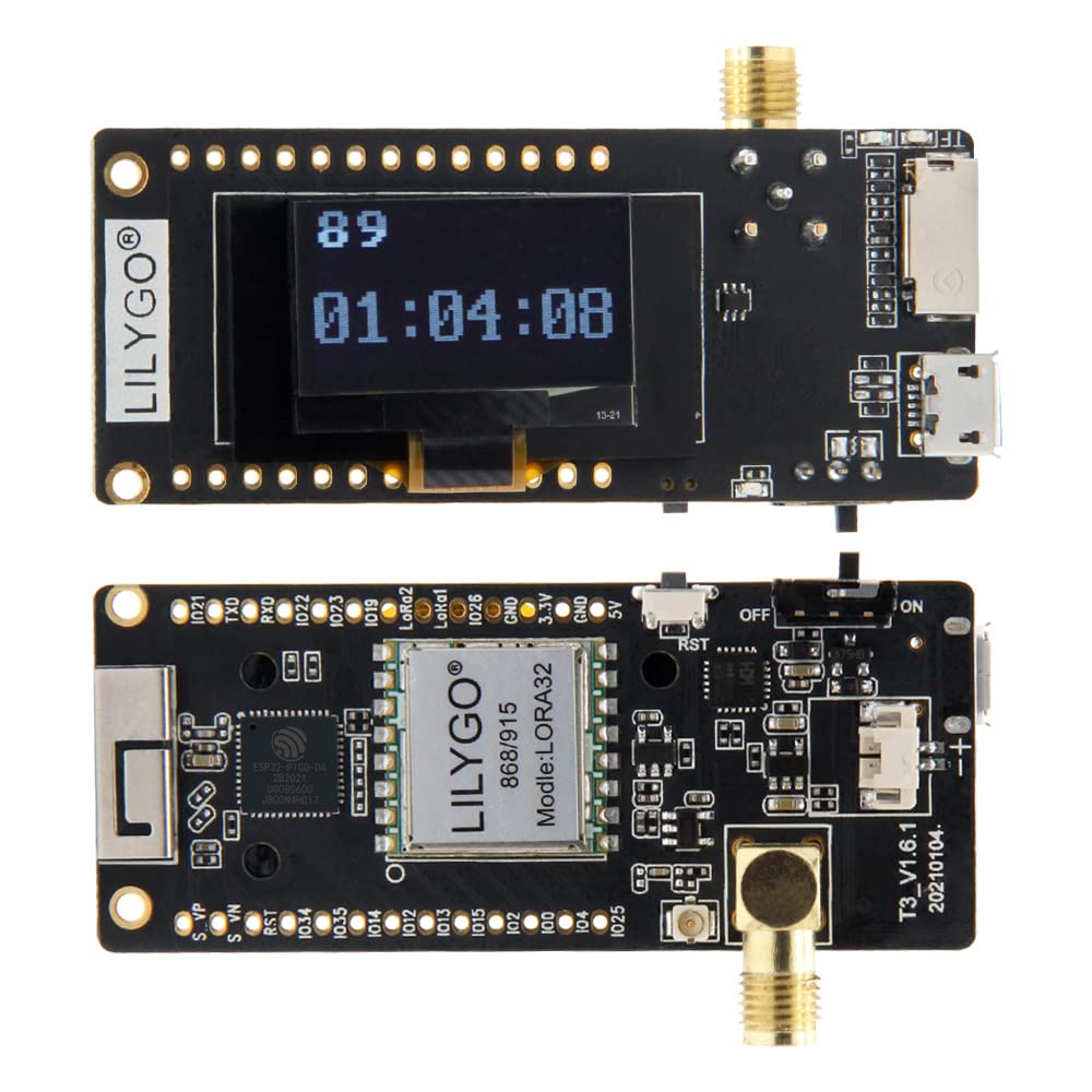 Lilygo Lora32 433Mhz Esp32 Development Board Oled 0.96 Inch Sd Card Ble Wifi Ttgo Paxcounter Module