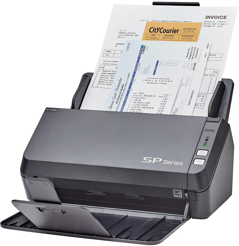 Fujitsu Sp 1130Ne Easy To Use Color Duplex Document Scanner With Automatic Document Feeder (Adf) And Twain Driver