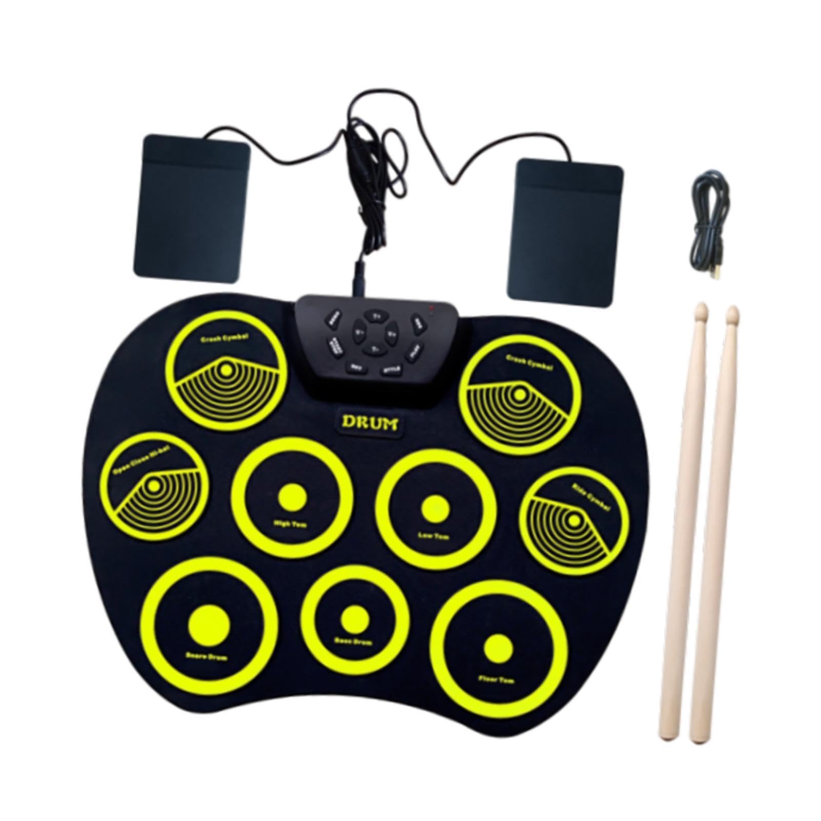 THE STYLE SUTRA Electronic Drum Set Lightweight Roll up for Children Professional Boys Girls
