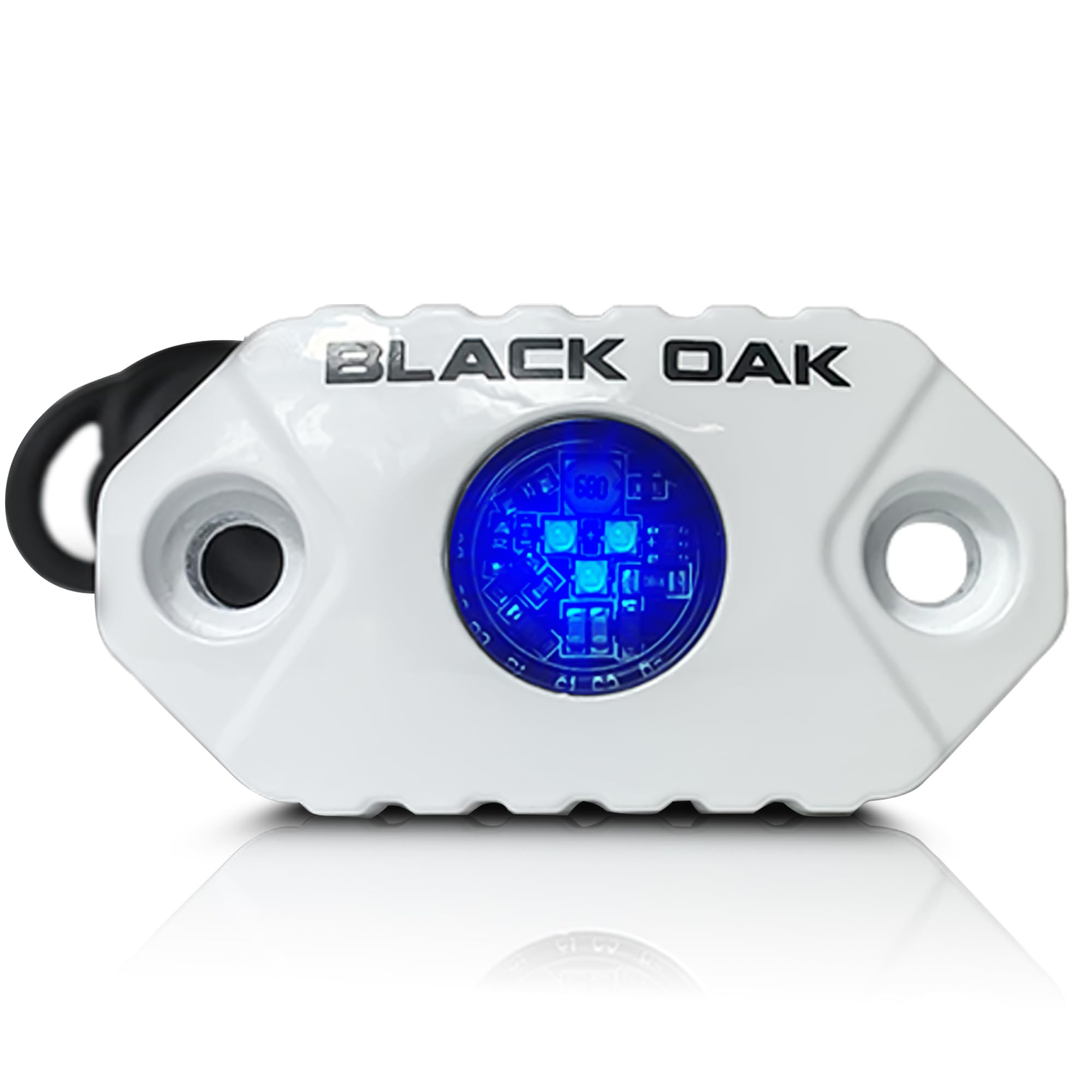 Black Oak Rock Accent Light - Blue Leds - White Housing,WBHOMB0B75WJYM5