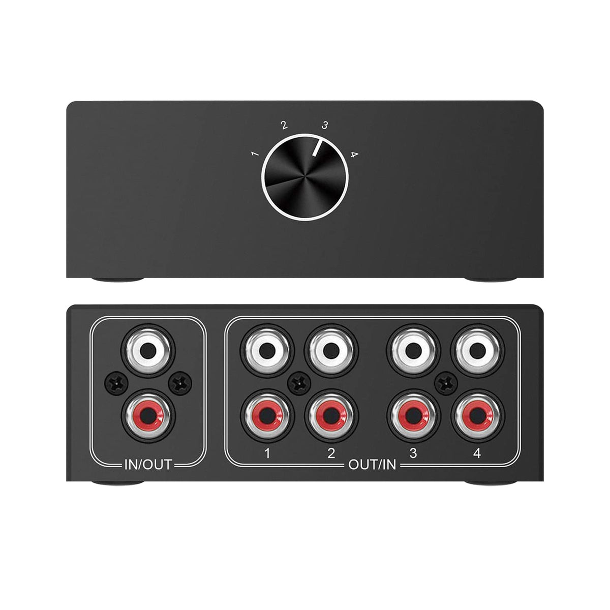 Elect Sound Module 4 Way Stereo L/R Sound Channel Bi Directional Audio Switcher, 1 In 4 O ...