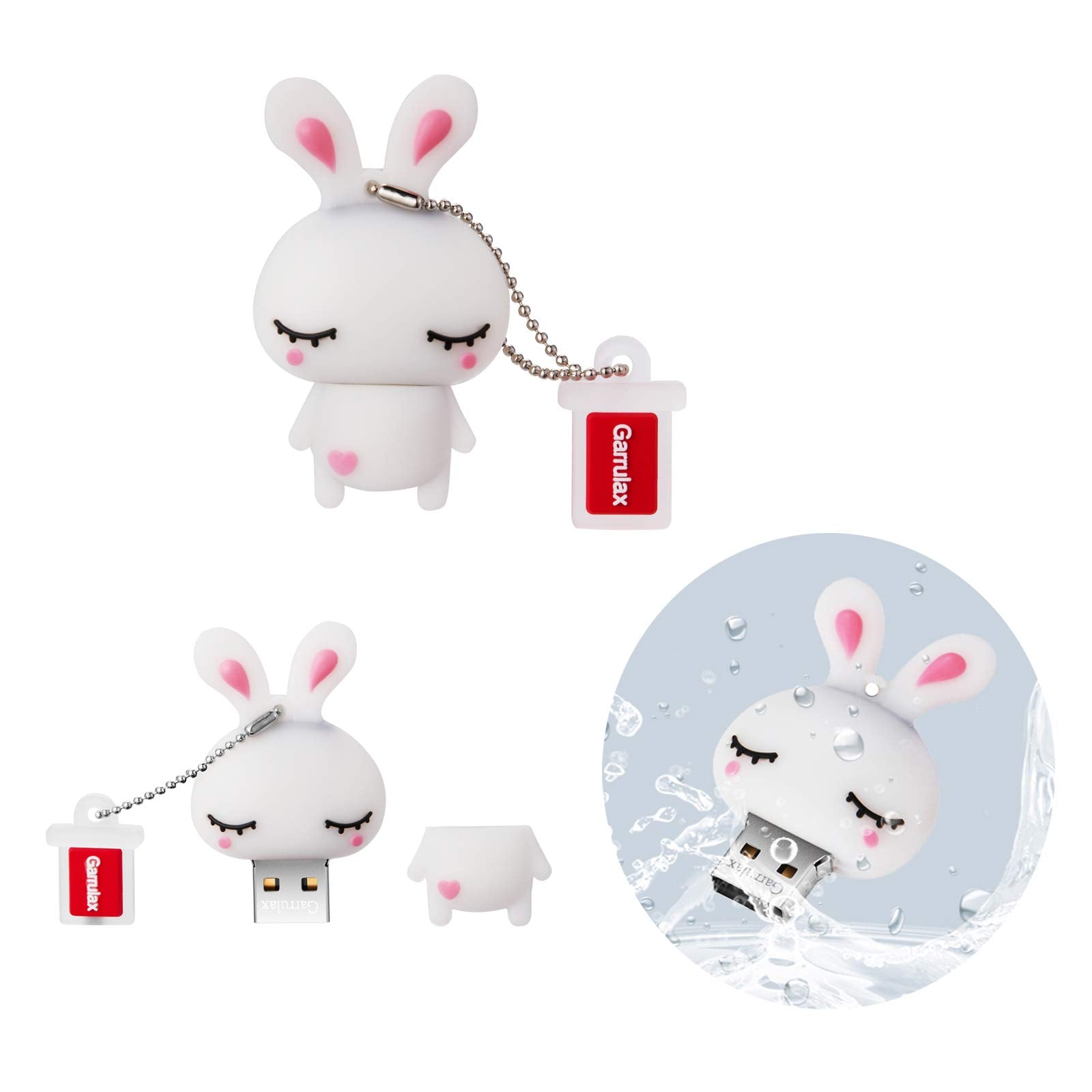 Garrulax Usb Flash Drive, 32Gb Usb2.0 Cute Shape Lovely Usb Memory Stick Date Storage Pendrive Thumb Drives (32Gb, 5Xanimals)