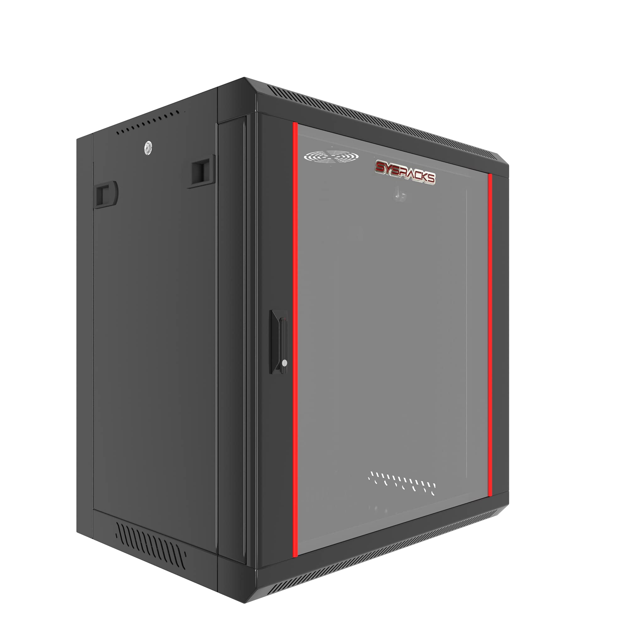 12U   Server Rack   Wall Mount Rack   Locking Cabinet For Network   Electronics   Security   Audio   Video   Av Equipment   Data Rack   18 Inch Depth Server Cabinet