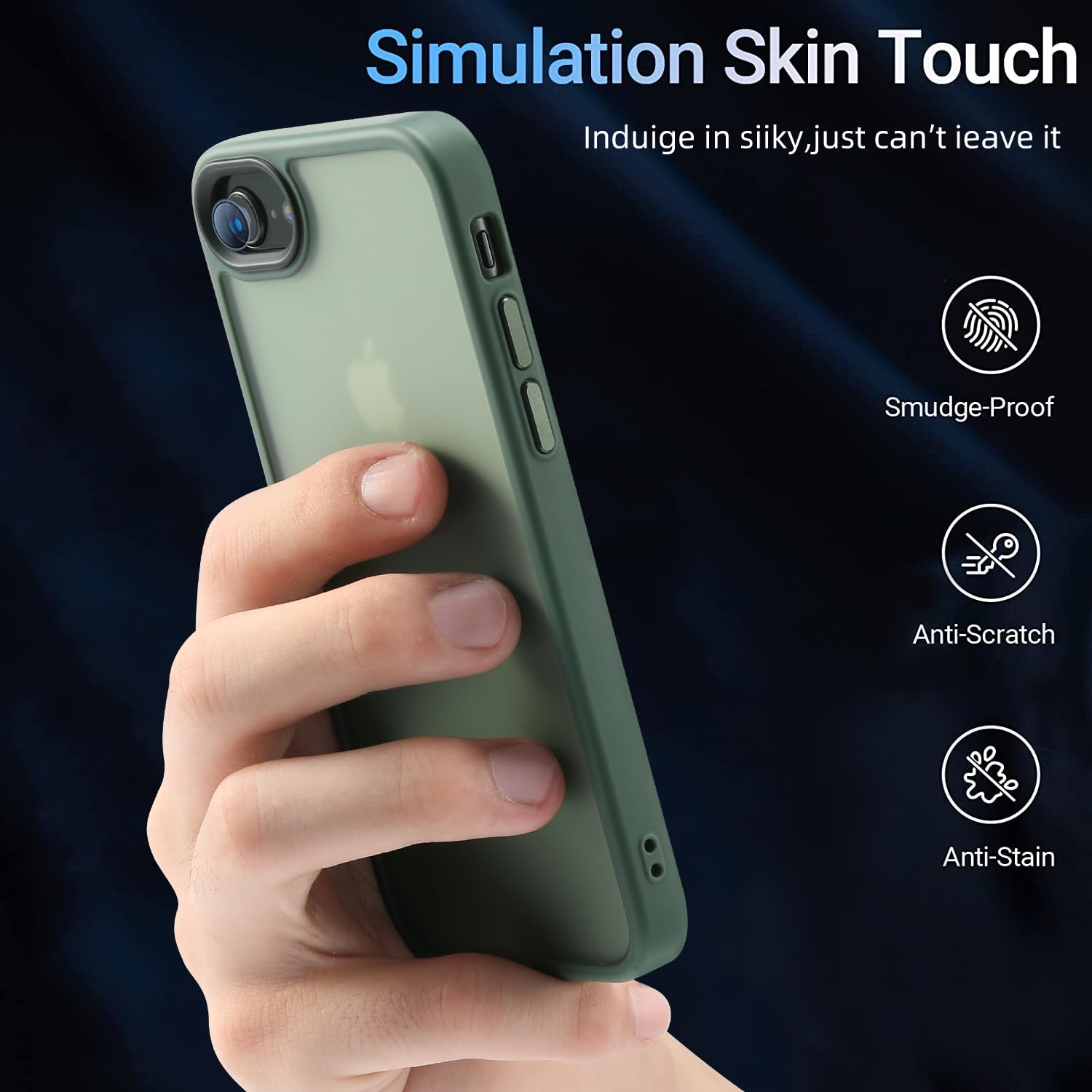 Yriklso Shockproof For Iphone Se Case 2022/Iphone Se Case 2020 [Military Drop Certified] For Iphone Se 2022 Case Semi Clear Hard