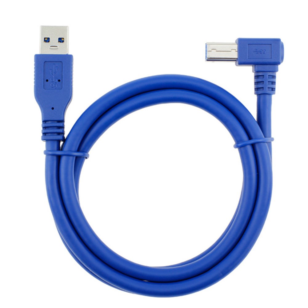 Bluwee USB 3.0 Cable - Type A-Male to Right Angle Type B-Male Printer ...