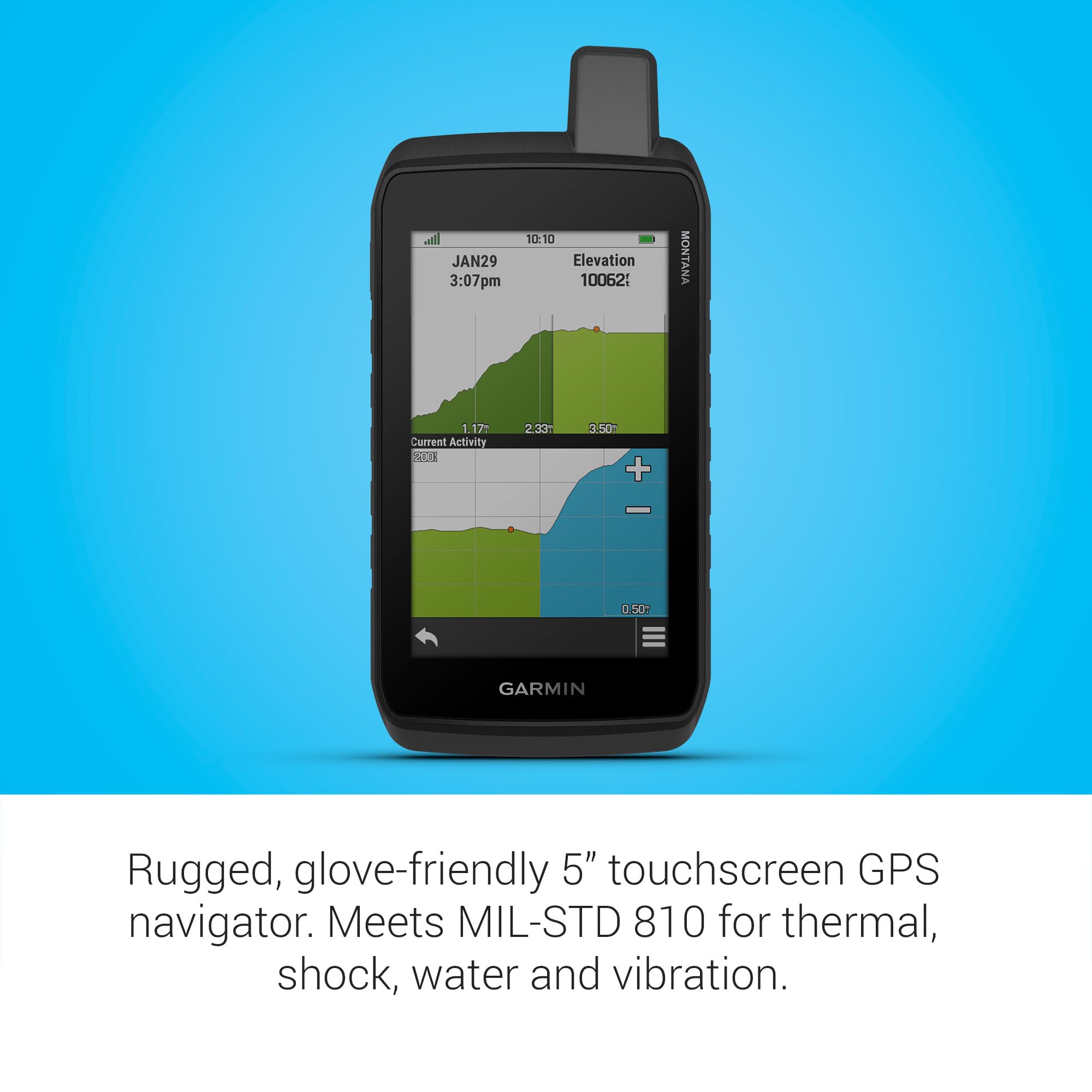Garmin Montana 710, Rugged Gps Handheld Navigator With Large 5-Inch Glove-Friendly Touchscreen, Satellite Imagery And Maps For R