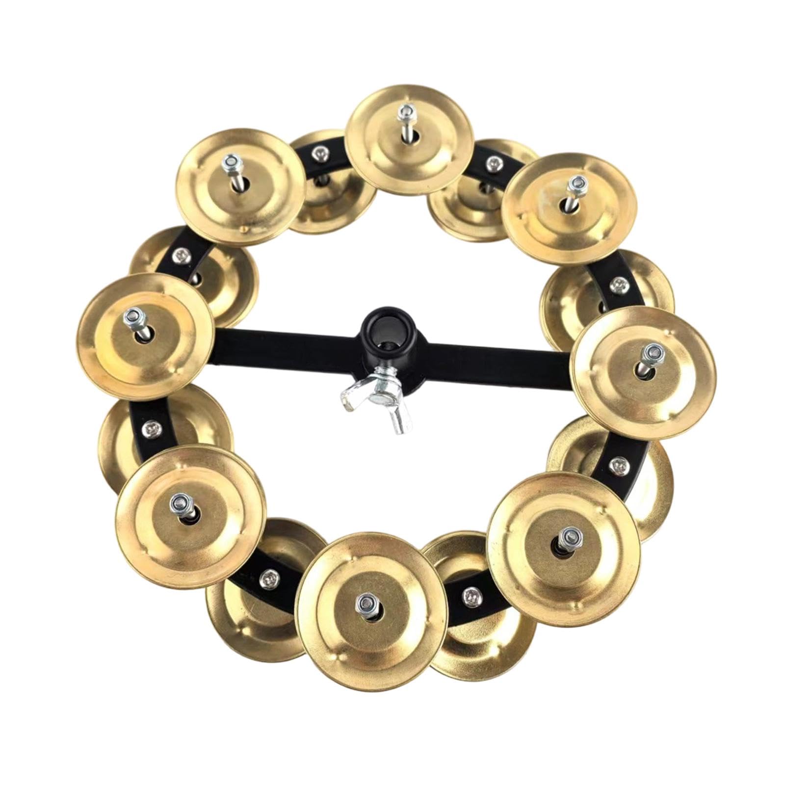 Club BollywoodHi Hat Tambourine Supplies 17cm Music Rhythm Tambourine for Concert Show Bar Double Row|Musical Instruments & Gear