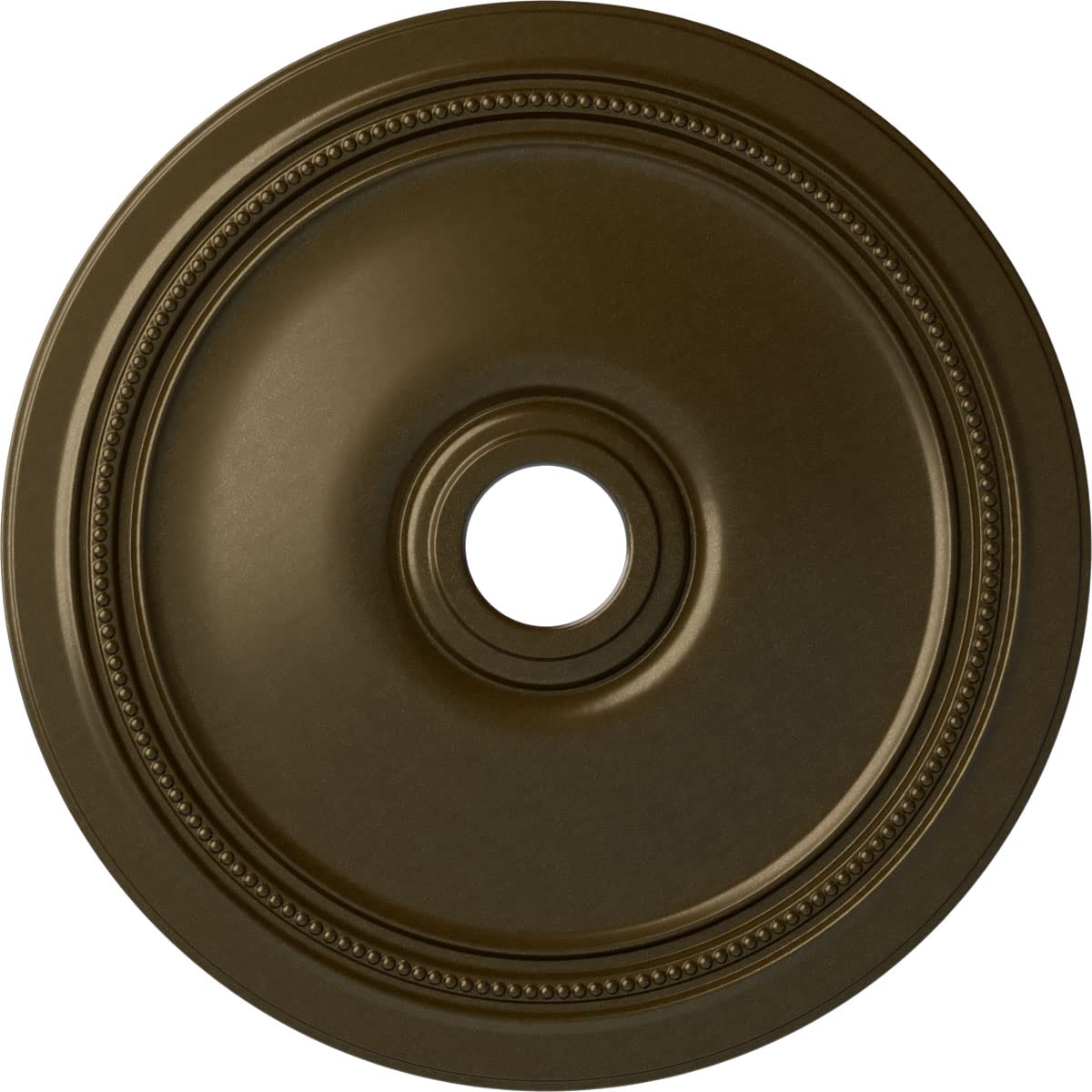 Ekena Millwork CM24DIBRS Diane Ceiling Medallion, 24OD x 3 5/8ID x 1 1/4P (Fits Canopies up to 6 1/4), Hand-Painted Brass