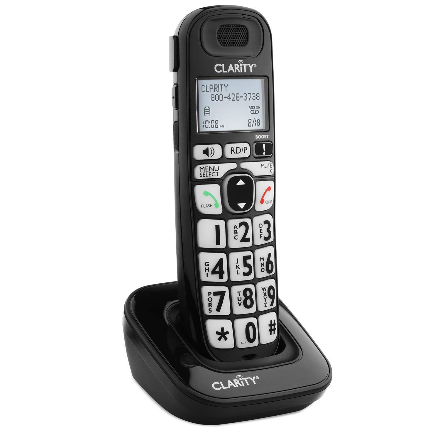 Clarity E814Hs (D703Hs) Amplified Cordless Additional Phone Handset For Moderate Hearing Loss