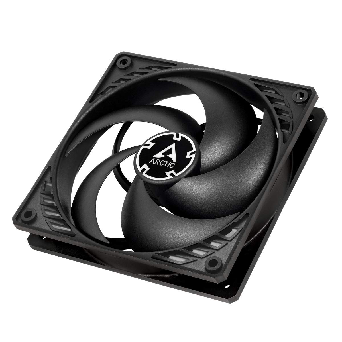 ARCTIC P12 Silent 120mm PC Case Fan - Pressure-Optimised, Very Quiet Motor, 1050 RPM, Black
