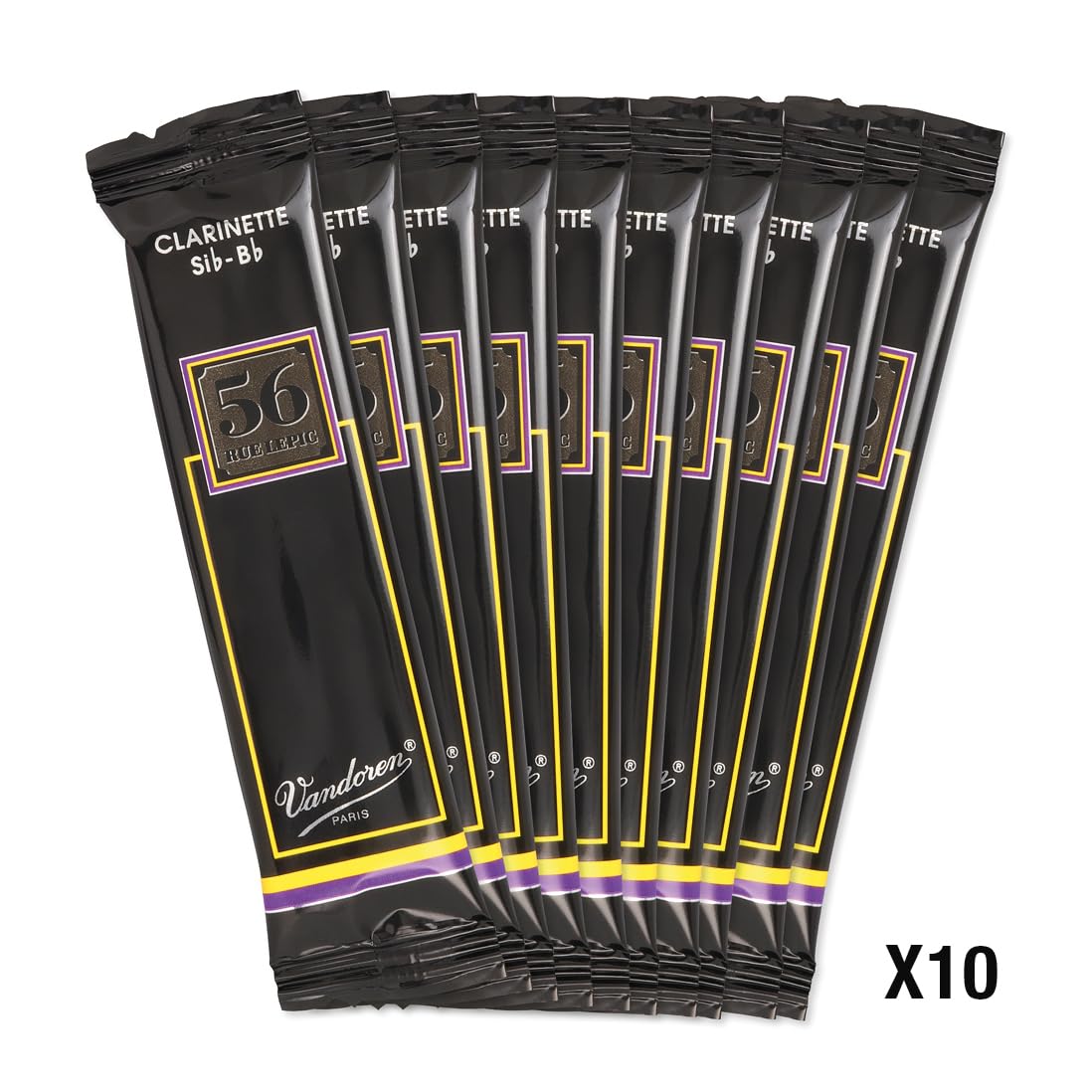 Vandoren 56 Rue Lepic Bb Clarinet Reeds #35+, Box Of 10