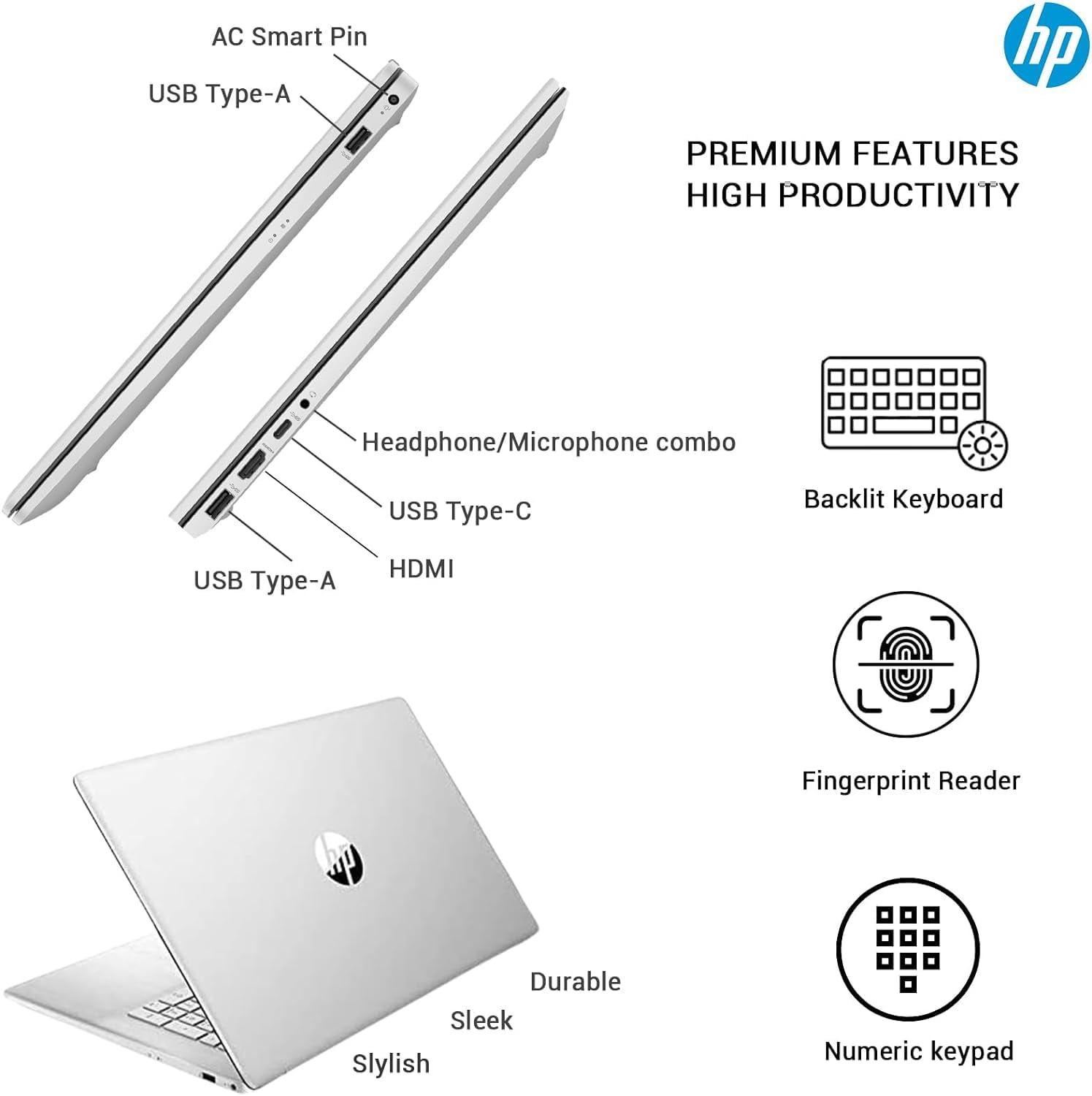 Hp 17 Touchscreen Laptop Computer, 17.3'' Hd+ Touch Screen Business Pc, Intel Core I7, 32Gb Ram 2Tb Ssd, Windows 11 Pro, Lifetim