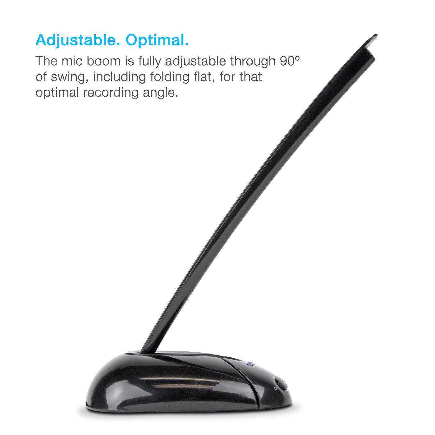 Cyber Acoustics Usb Plug & Play Desktop Unidirectional Noise Cancelling Computer Microphone/Mic, For Pc And Mac Laptops, Compati